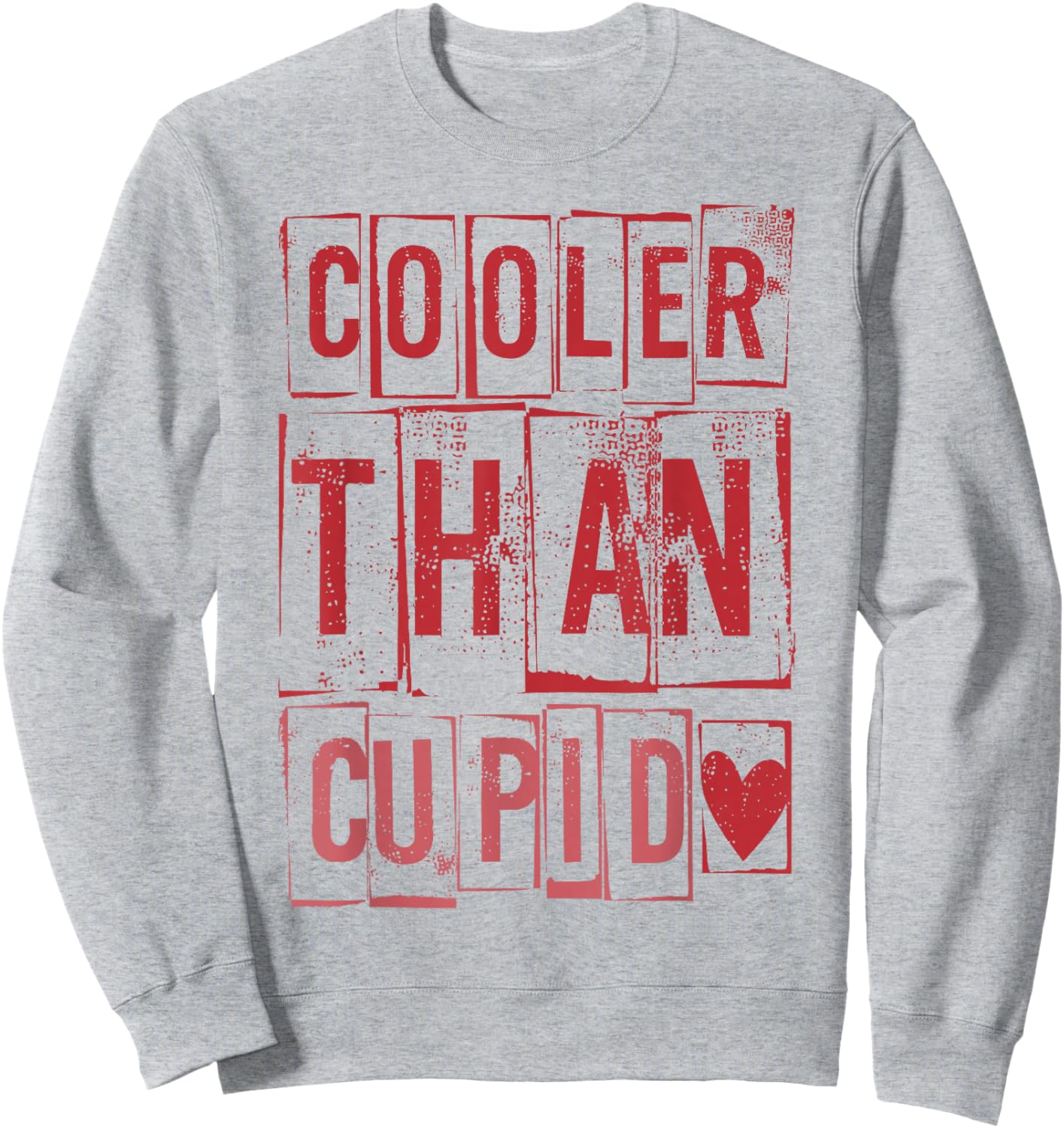Cooler Than Cupid Cute Valentine's Day Kids Boys Girls Sweatshirt - Sweatshirt | Ash