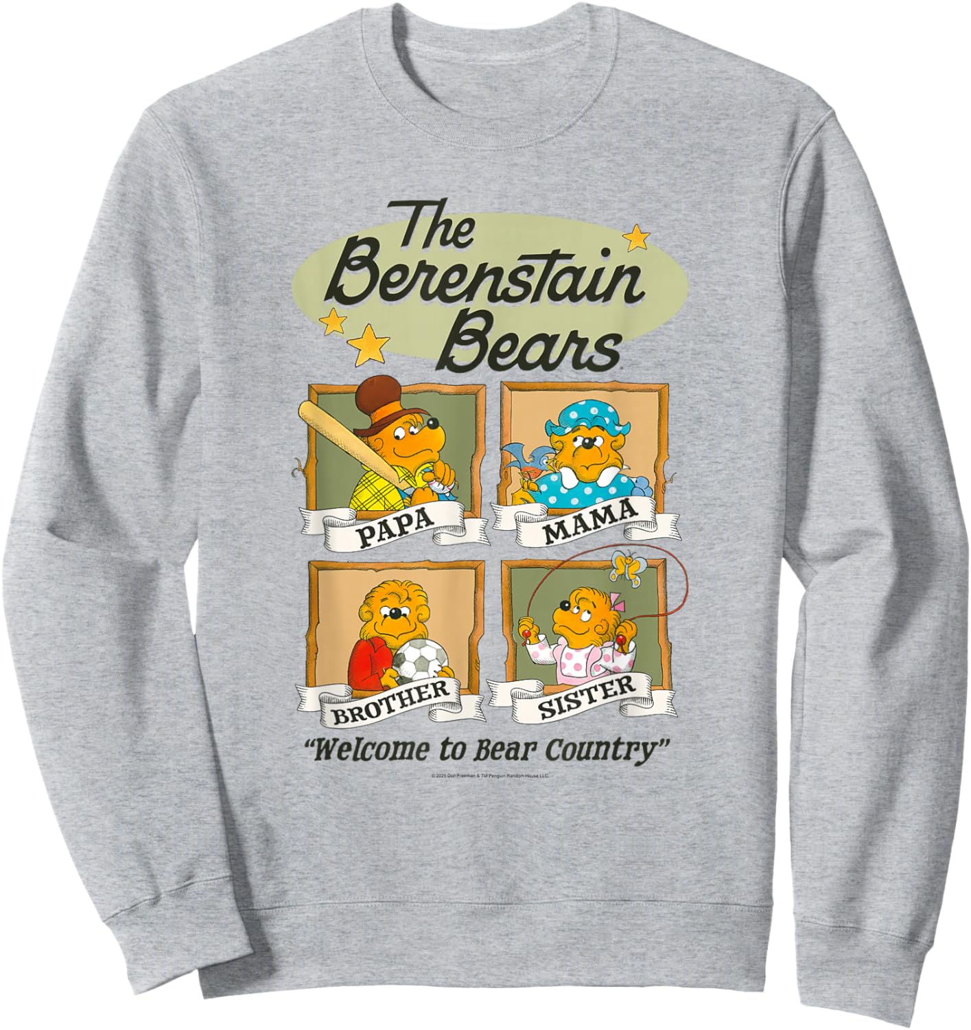 The Berenstain Bears Family Sports and Hobbies Vintage Book Sweatshirt - Sweatshirt | Ash
