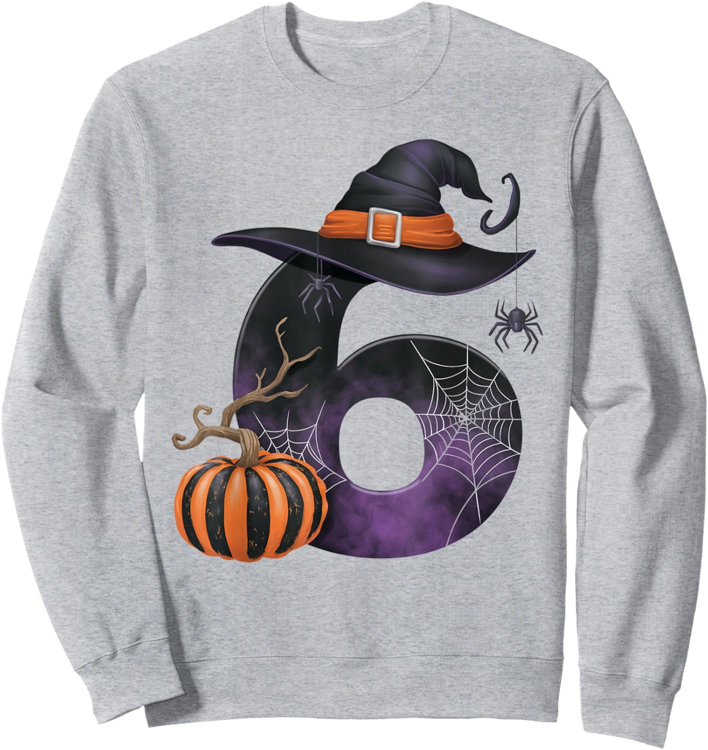 Six Seven Meme 6 7 Funny Halloween Couple Matching Costume Sweatshirt - Sweatshirt | Ash