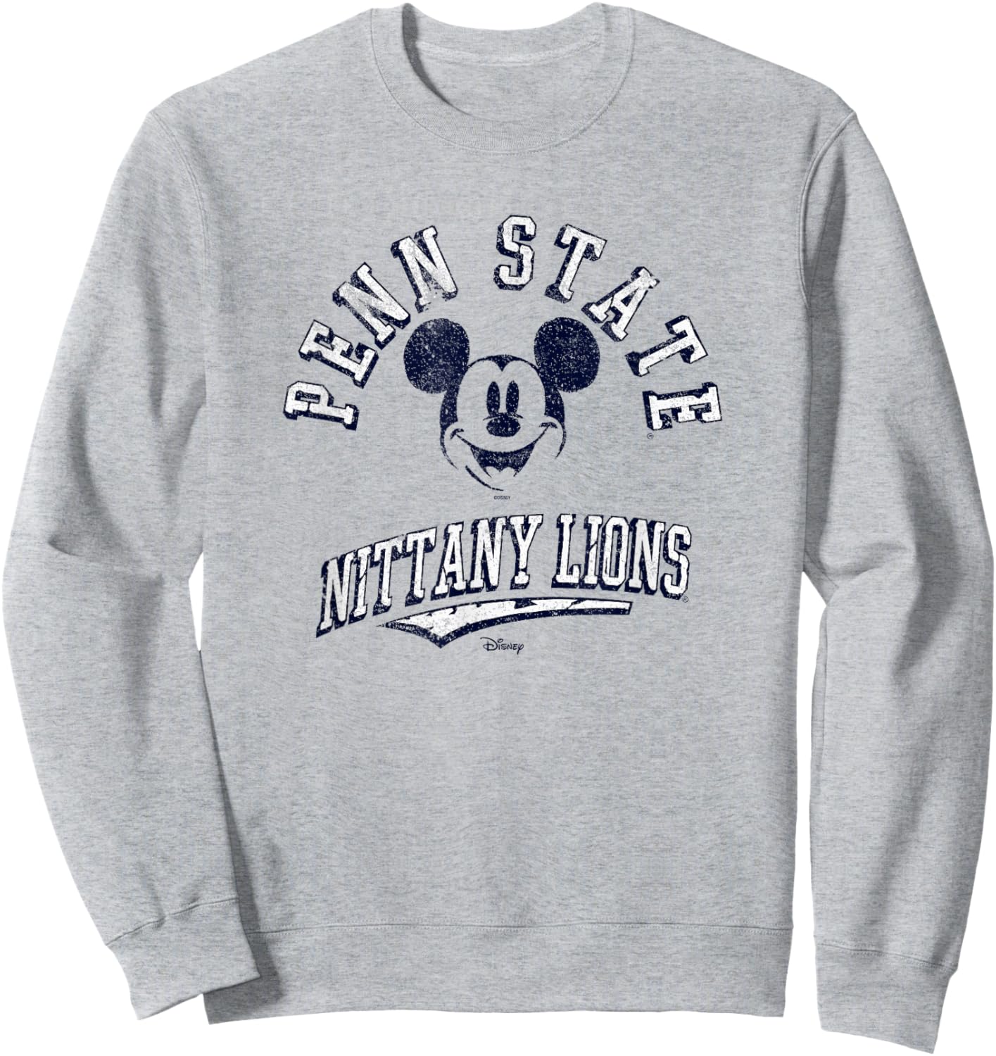 Penn State Nittany Lions Mickey Mouse Retro Gray Sweatshirt - Sweatshirt | Ash