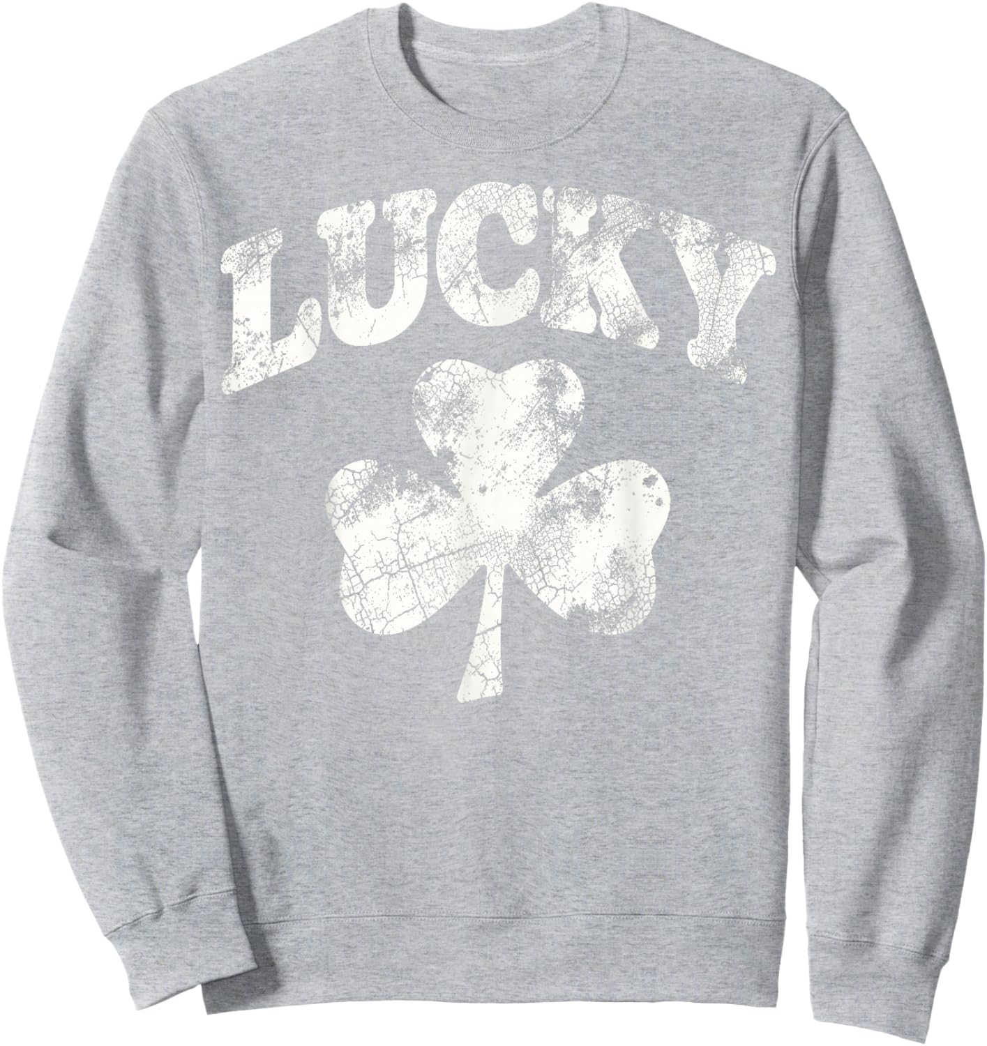 Vintage St.Patrick’s Day Shenanigans Lucky Shamrock Sweatshirt - Sweatshirt | Ash