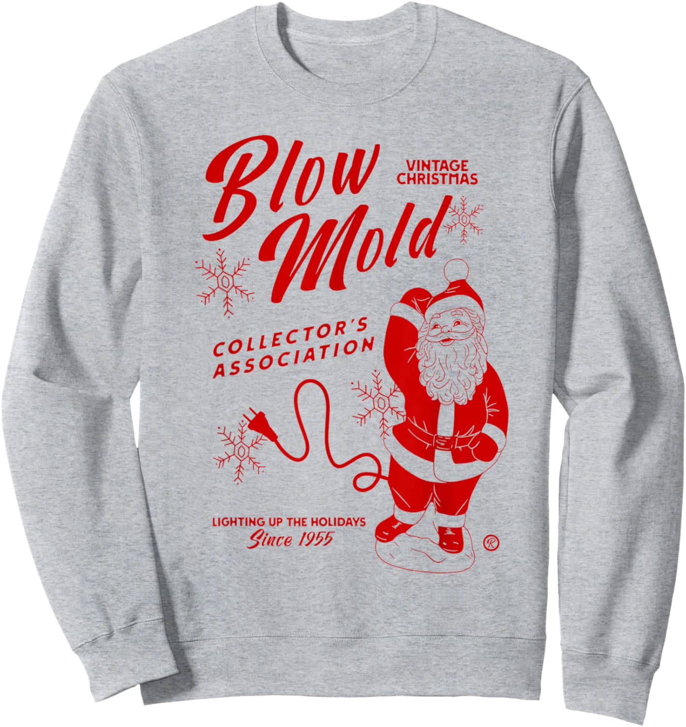 Vintage Christmas Blow Mold Collector's Association Sweatshirt - Sweatshirt | Ash
