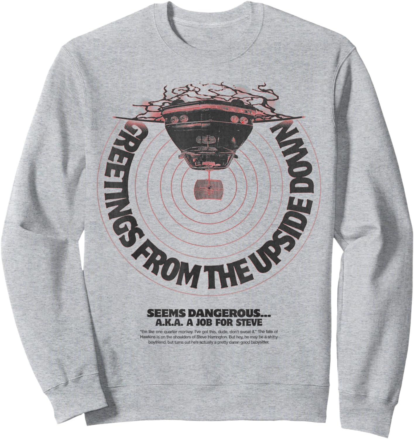 Stranger Things Season 5 Greetings from The Upside Down Car Sweatshirt - Sweatshirt | Ash