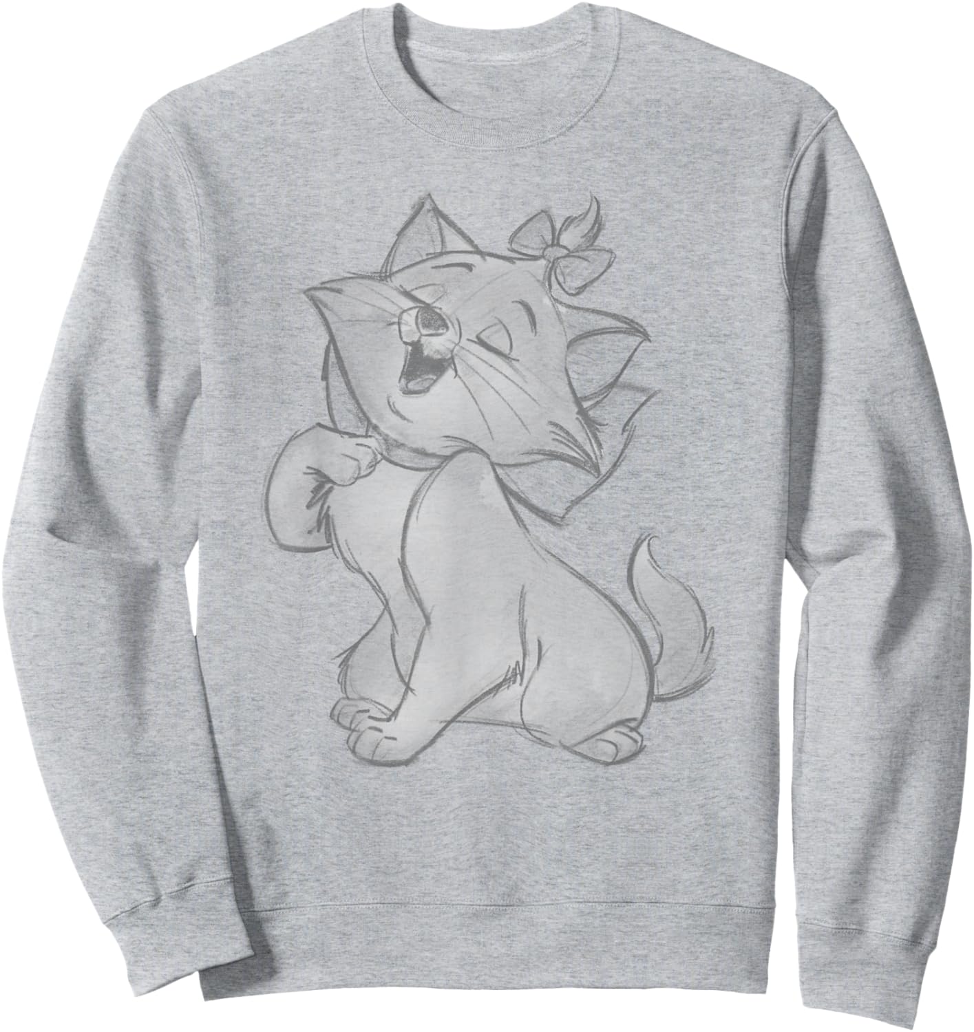 Disney The Aristocats Cute Singing Marie Sketch Style Art Sweatshirt - Sweatshirt | Ash