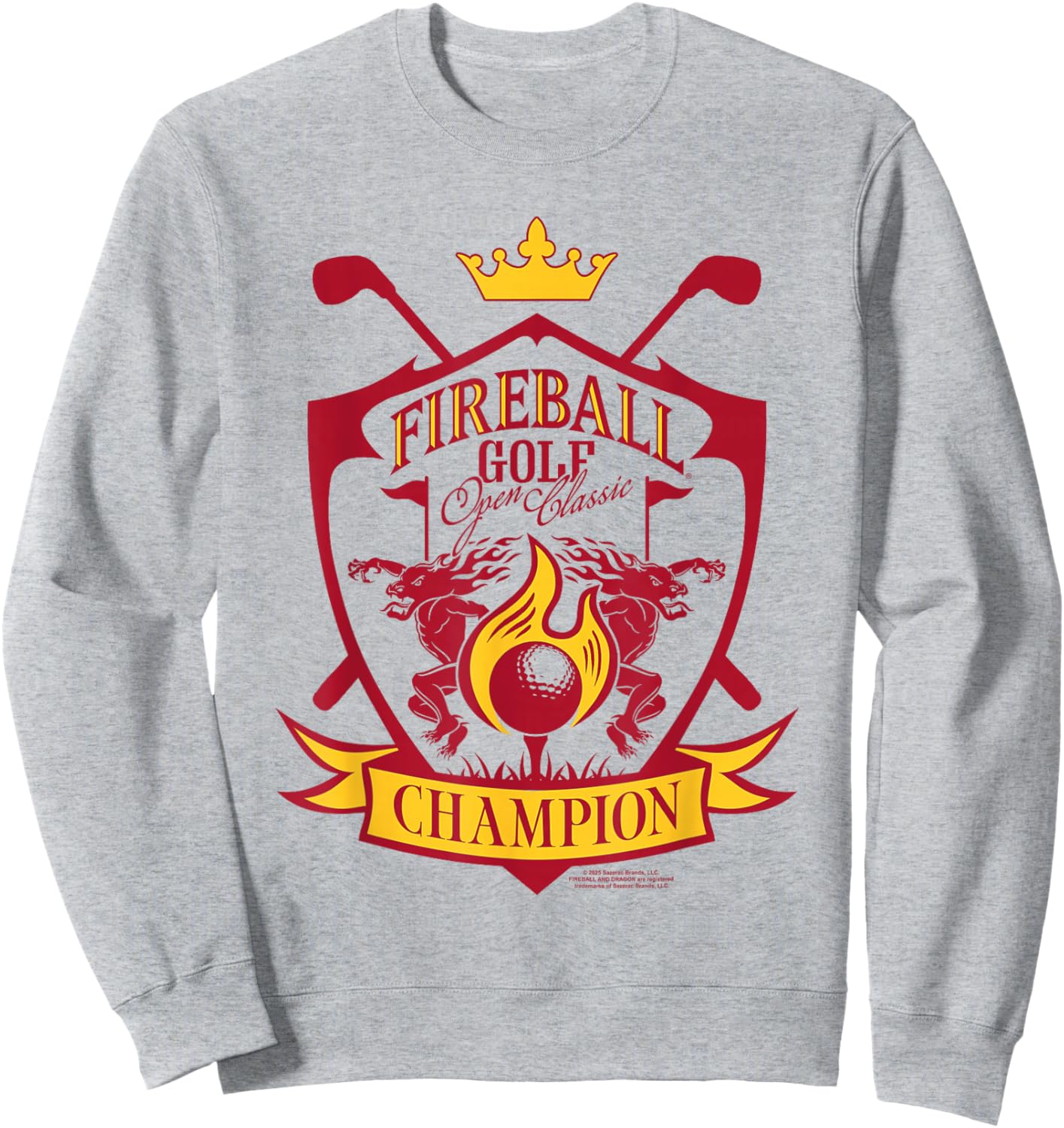 Fireball Cinnamon Whisky Golf Open Classic Champion Sweatshirt - Sweatshirt | Ash