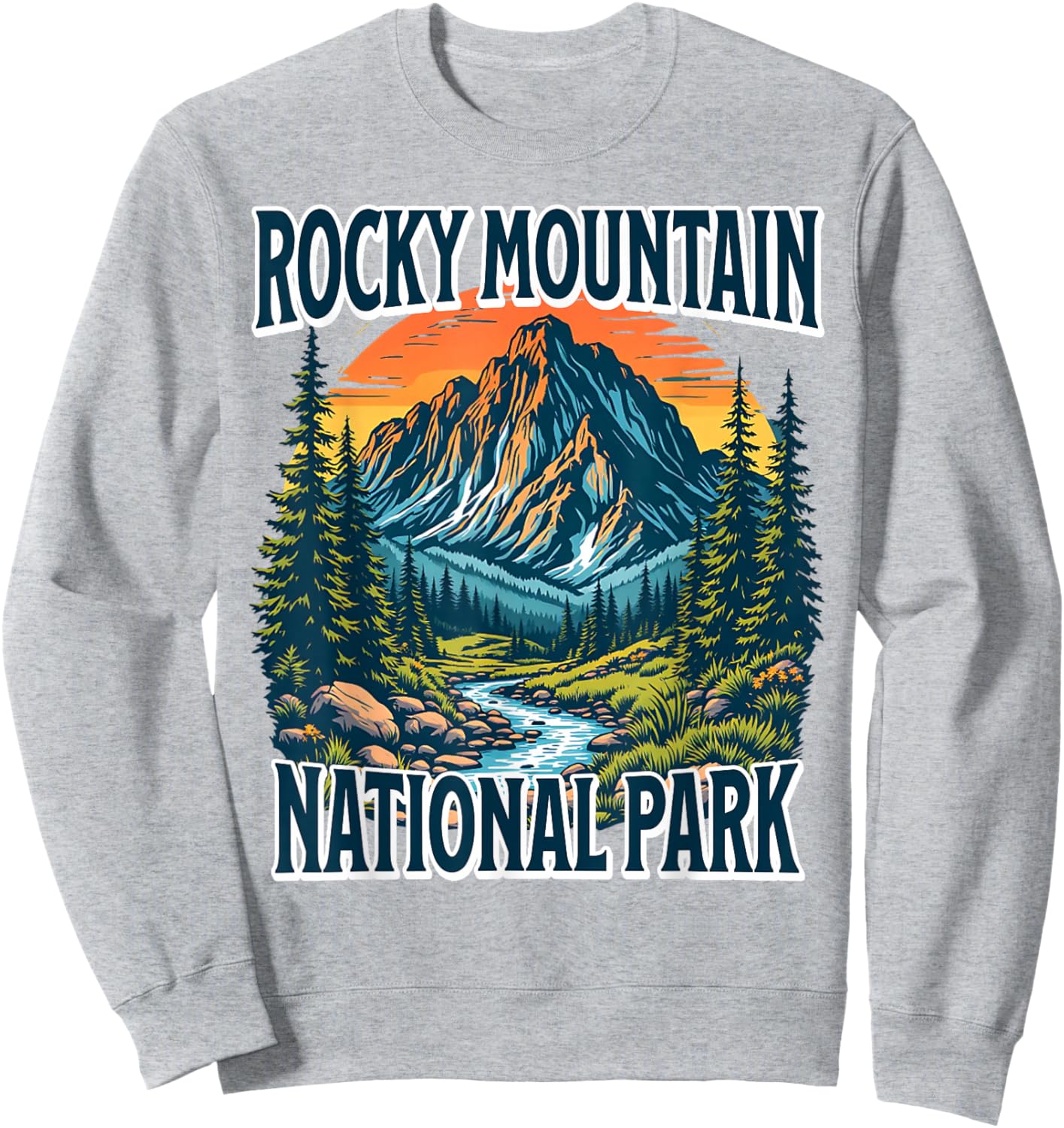Rocky Mountain National Park Sweatshirt - Sweatshirt | Ash
