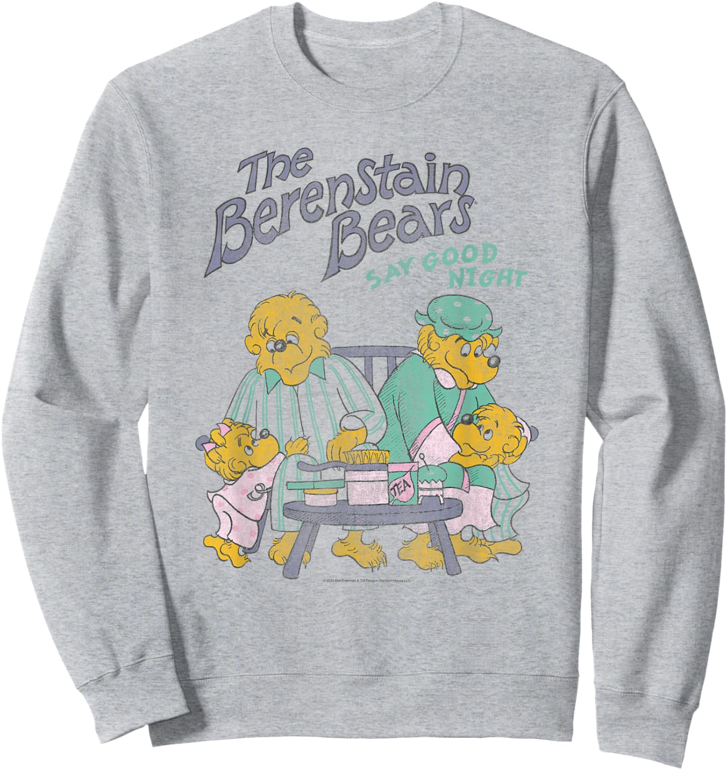 The Berenstain Bears Say Good Night Family Vintage Book Sweatshirt - Sweatshirt | Ash