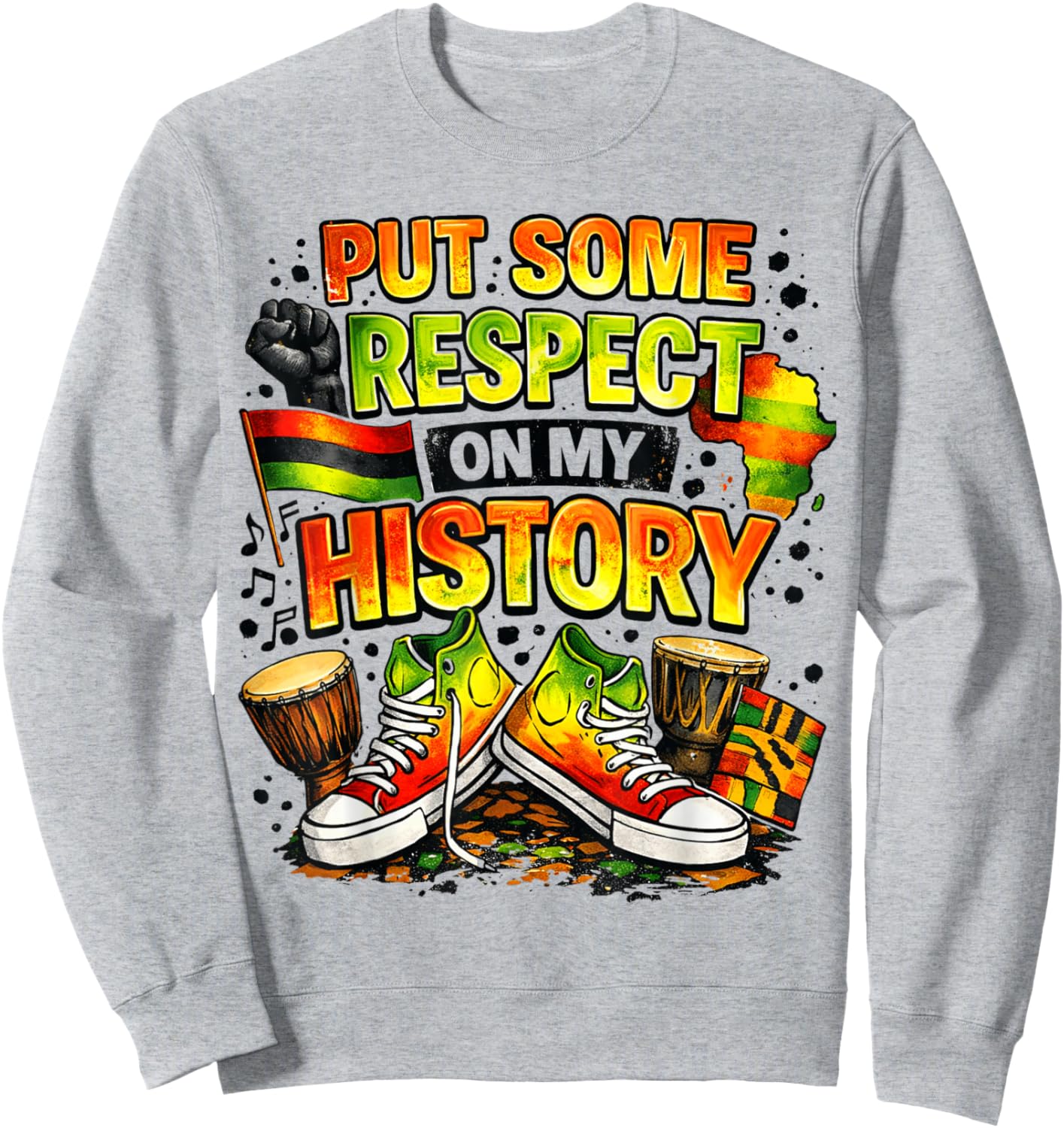 Black History Month 2026 African Americans Freedom Pride Sweatshirt - Sweatshirt | Ash