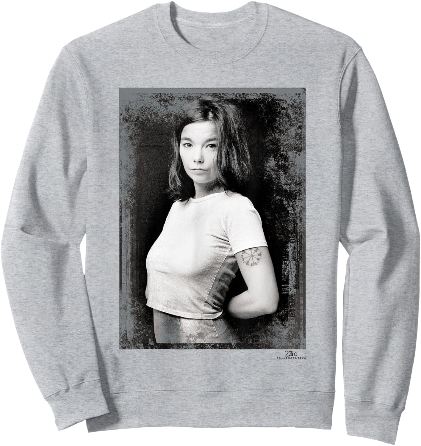 Bjork Debut Tour Era Portrait by Phil Nicholls Sweatshirt - Sweatshirt | Ash