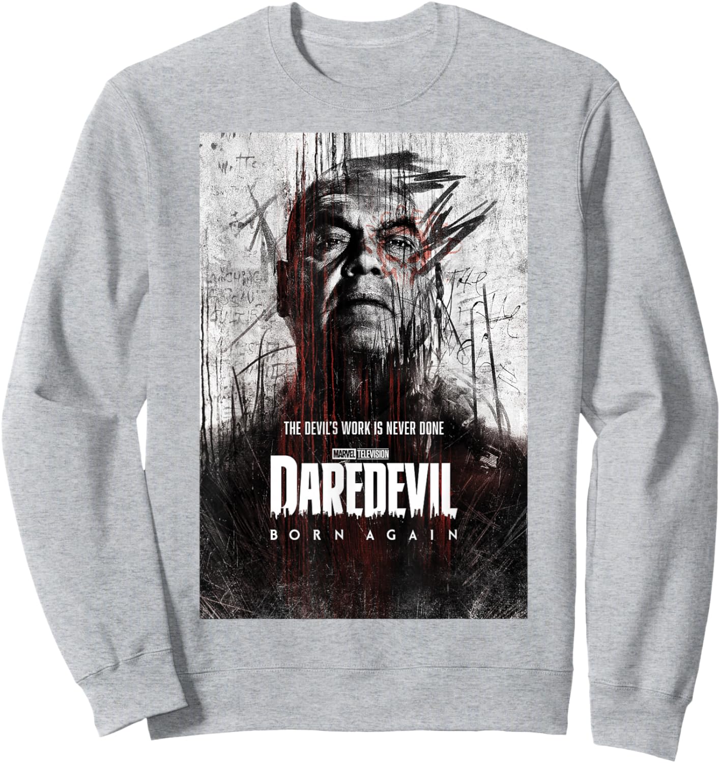 Marvel Daredevil: Born Again Season 1 Kingpin Poster Sweatshirt - Sweatshirt | Ash