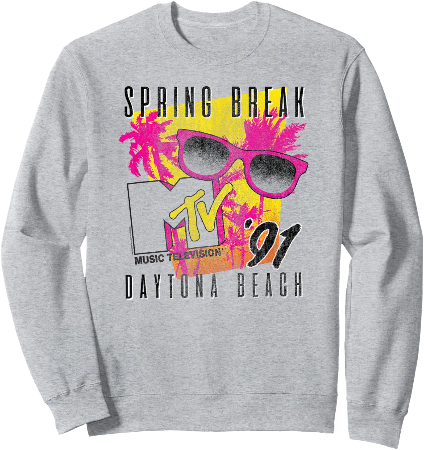MTV Spring Break Retro Daytona Beach Shades Vintage TV Sweatshirt - Sweatshirt | Ash