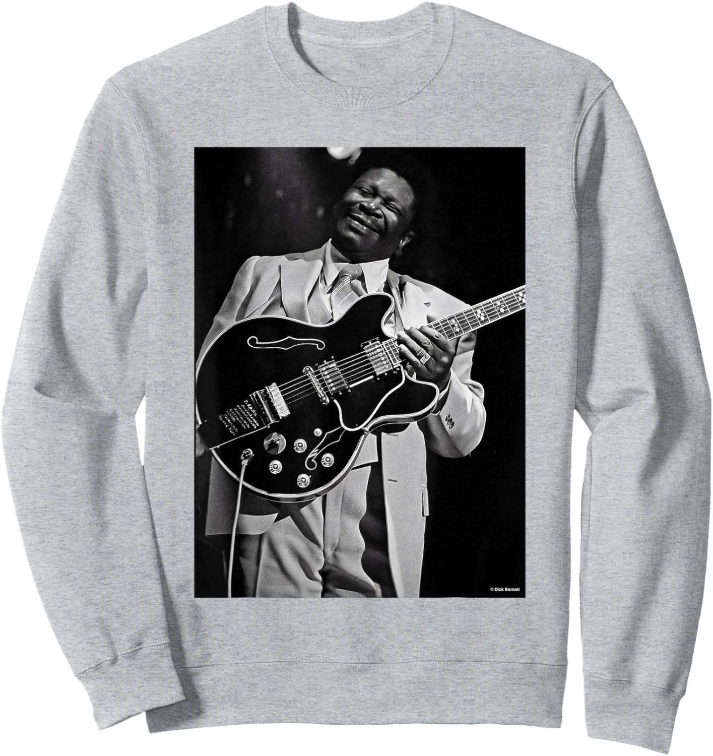 B.B. King of The Blues Live LA 1979 By Dick Barnatt Sweatshirt - Sweatshirt | Ash
