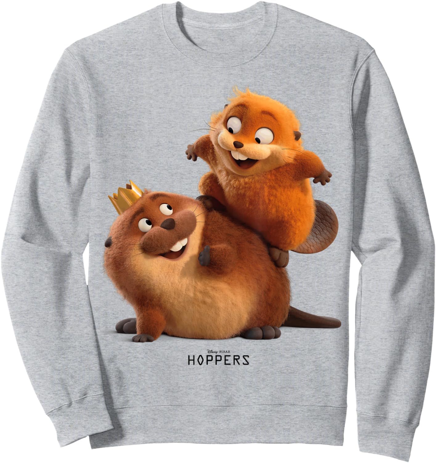 Disney Pixar Hoppers King George and Mabel Playing Together Sweatshirt - Sweatshirt | Ash