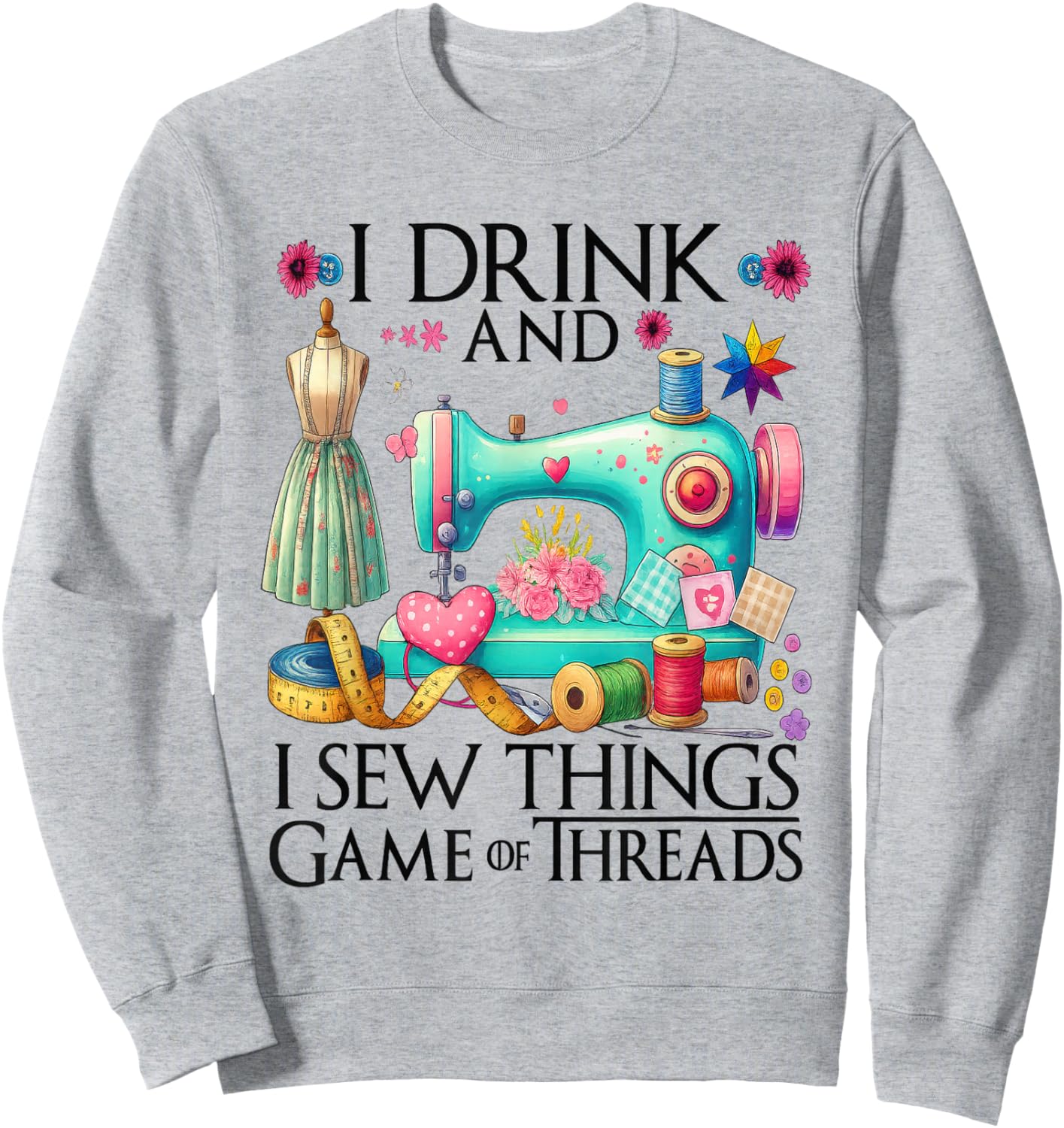Funny Quilting Art Quilting Sewing Lover Quilter Sweatshirt - Sweatshirt | Ash
