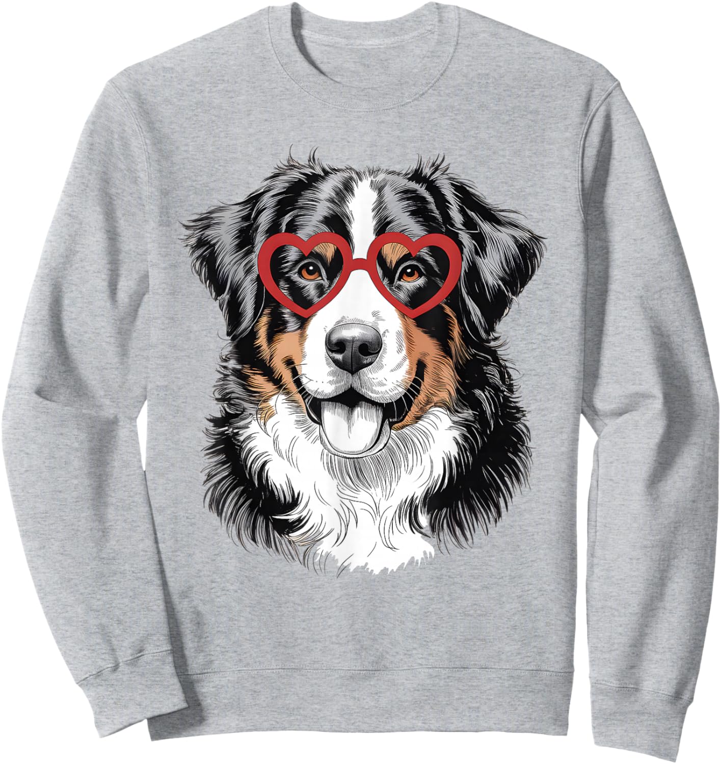 Bernese Mountain Cute Berner Dog Lover Valentine Day Sweatshirt - Sweatshirt | Ash