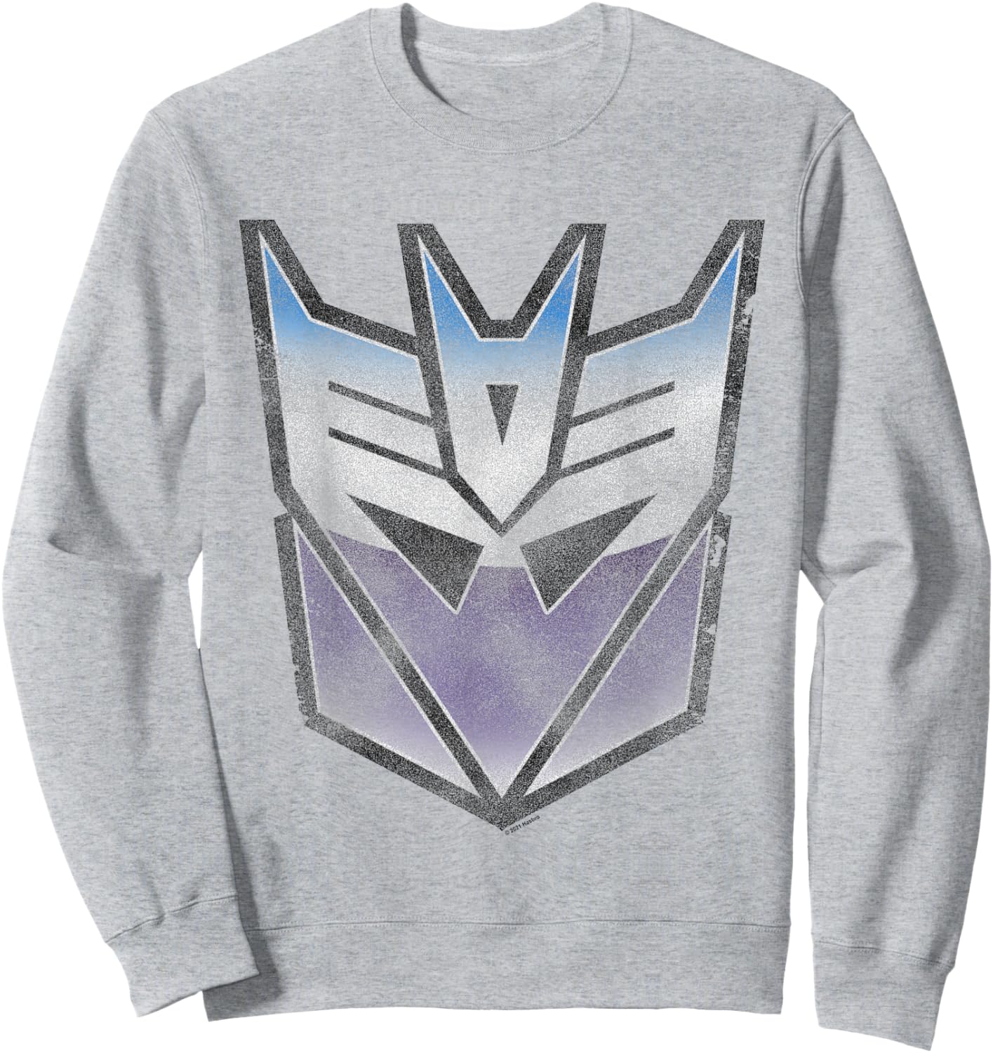Transformers Distressed Decepticon Sigil Sweatshirt - Sweatshirt | Ash