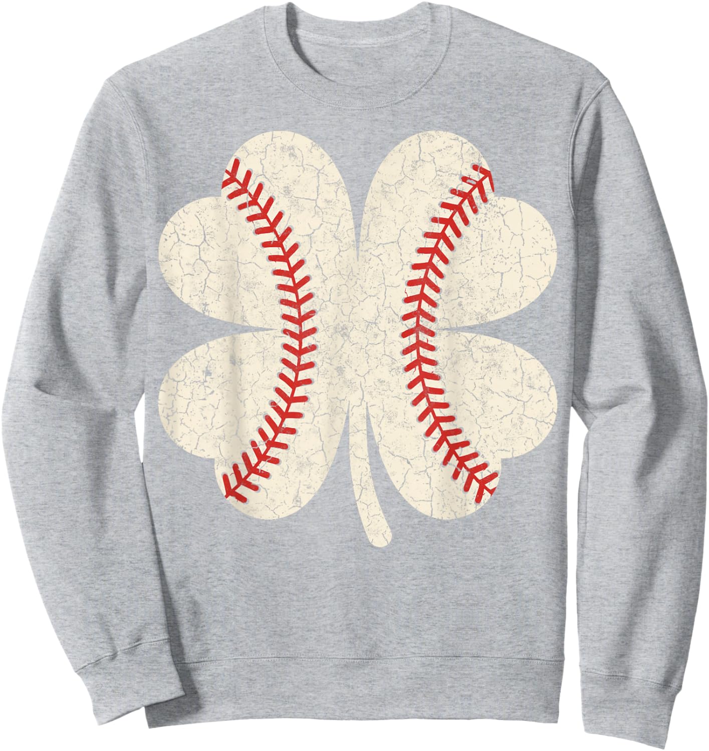 St.Patrick’s Day Irish Shenanigans Baseball Fan Shamrock Sweatshirt - Sweatshirt | Ash