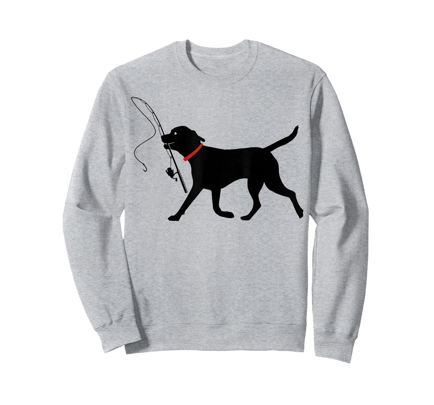 Labrador Retriever Running Fly Fishing Black Lab Dog T-Shirt