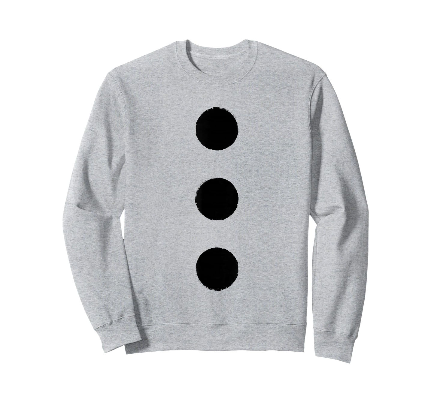 Snowman Costume Apparel Three Black Buttons Christmas Outfit T-Shirt