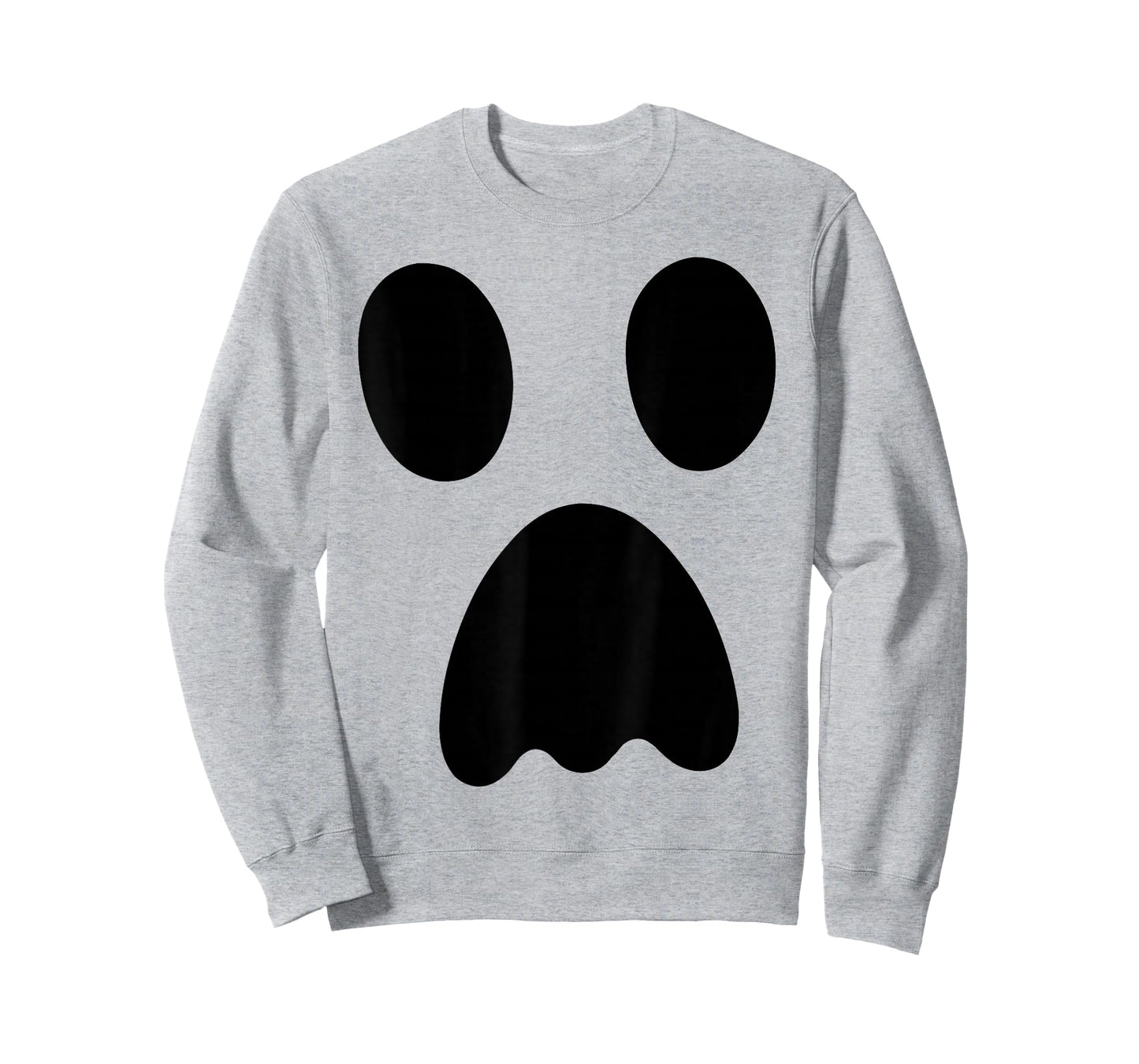 Large Ghost, Funny Spooky Face, Boo! White Halloween Ghost T-Shirt