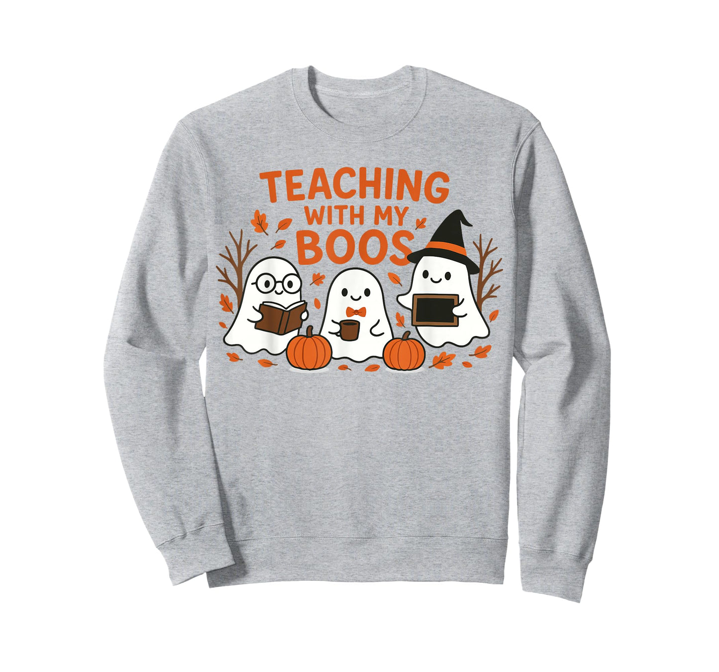 Teaching with My Boos Cute Spooky Ghost Teacher Halloween T-Shirt