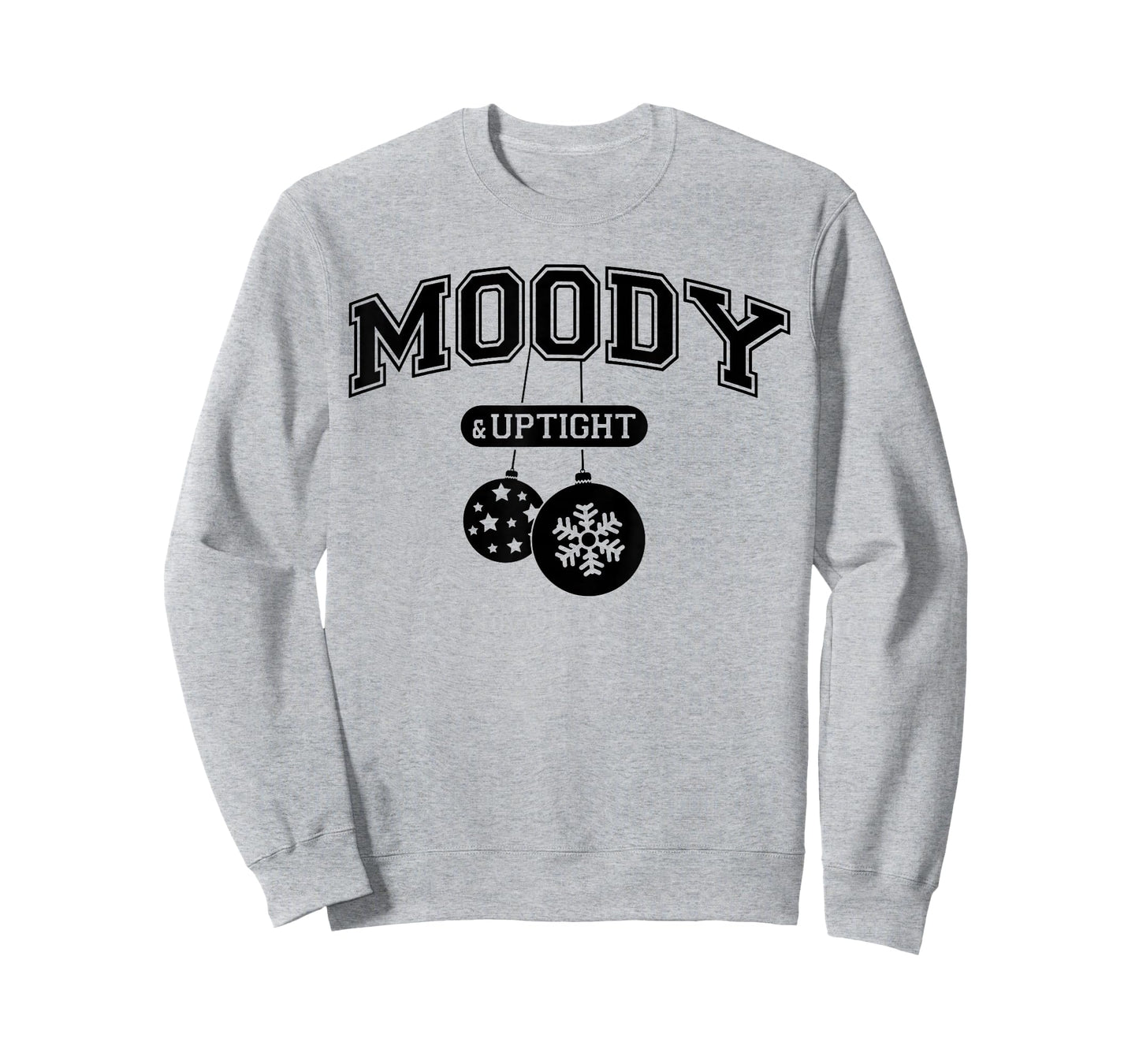 Moody and Uptight Merry and Xmas Bright Matching Couple T-Shirt