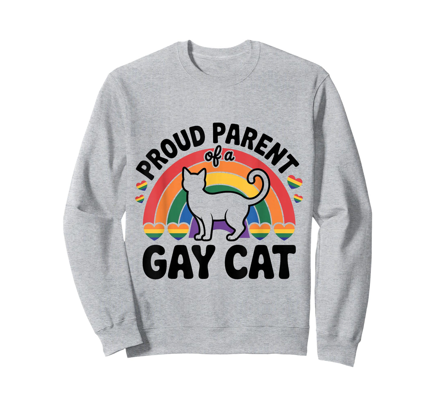 Funny Cat Mom Dad – Proud Parent of a Gay Cat Design T-Shirt