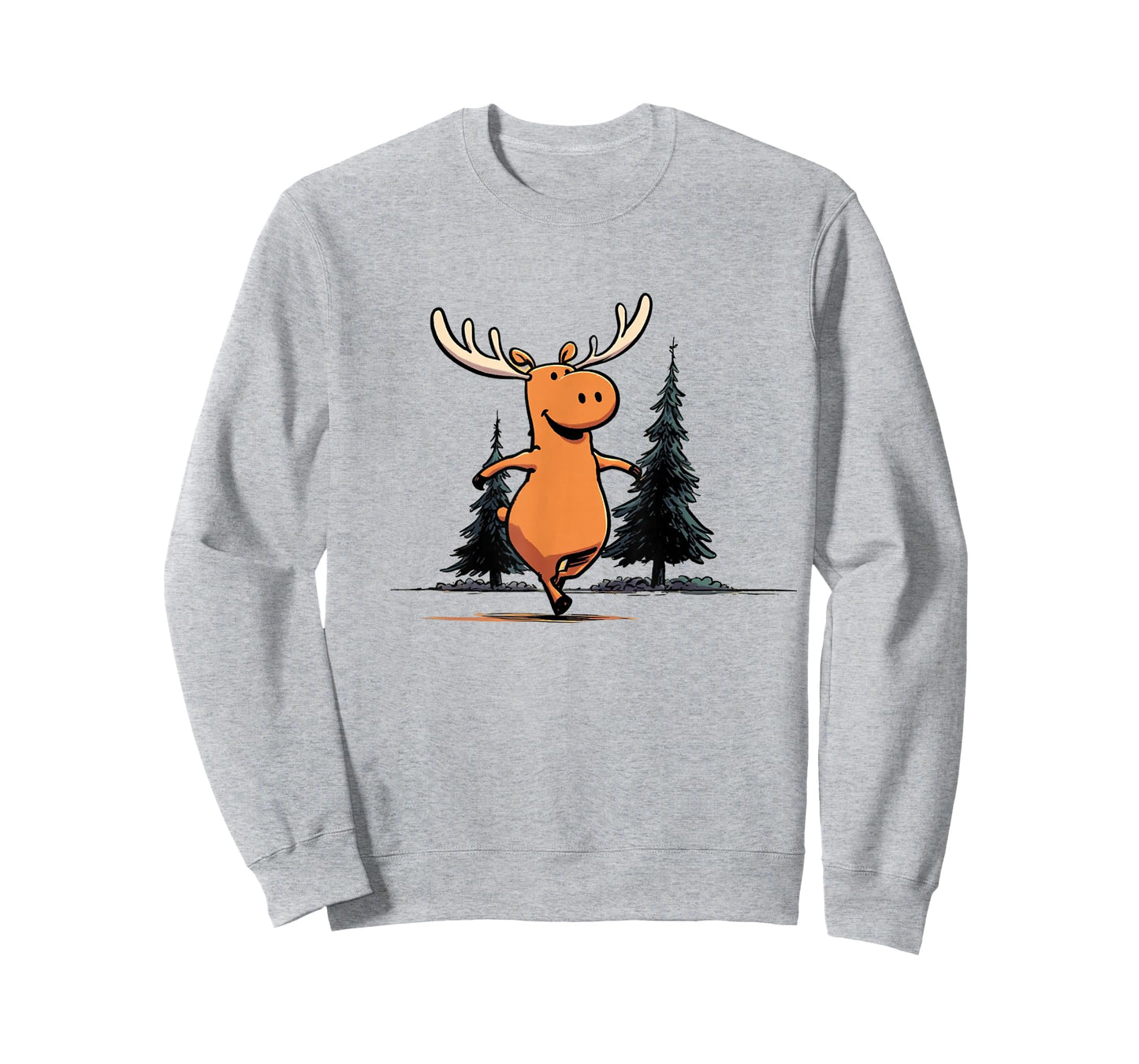 Country Moose 2D Cartoon Character T-Shirt