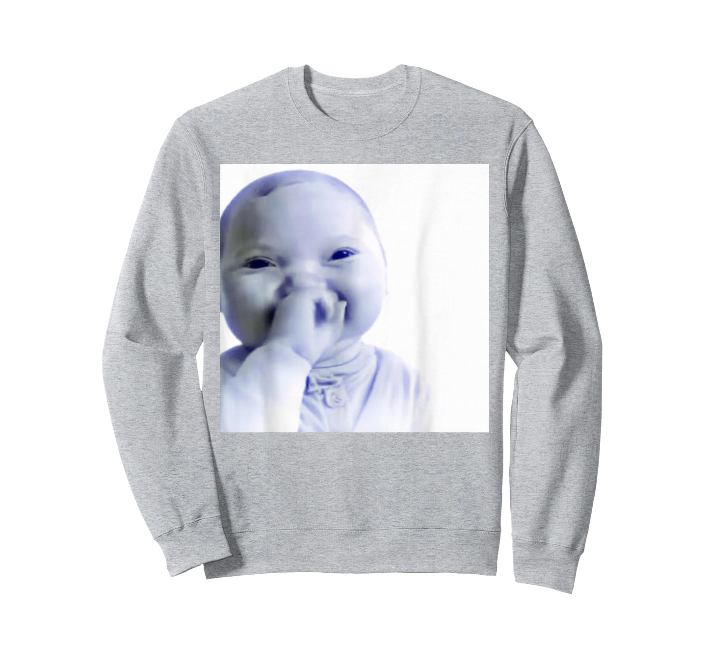 Funny Ai Baby Holding Laugh Meme T-Shirt