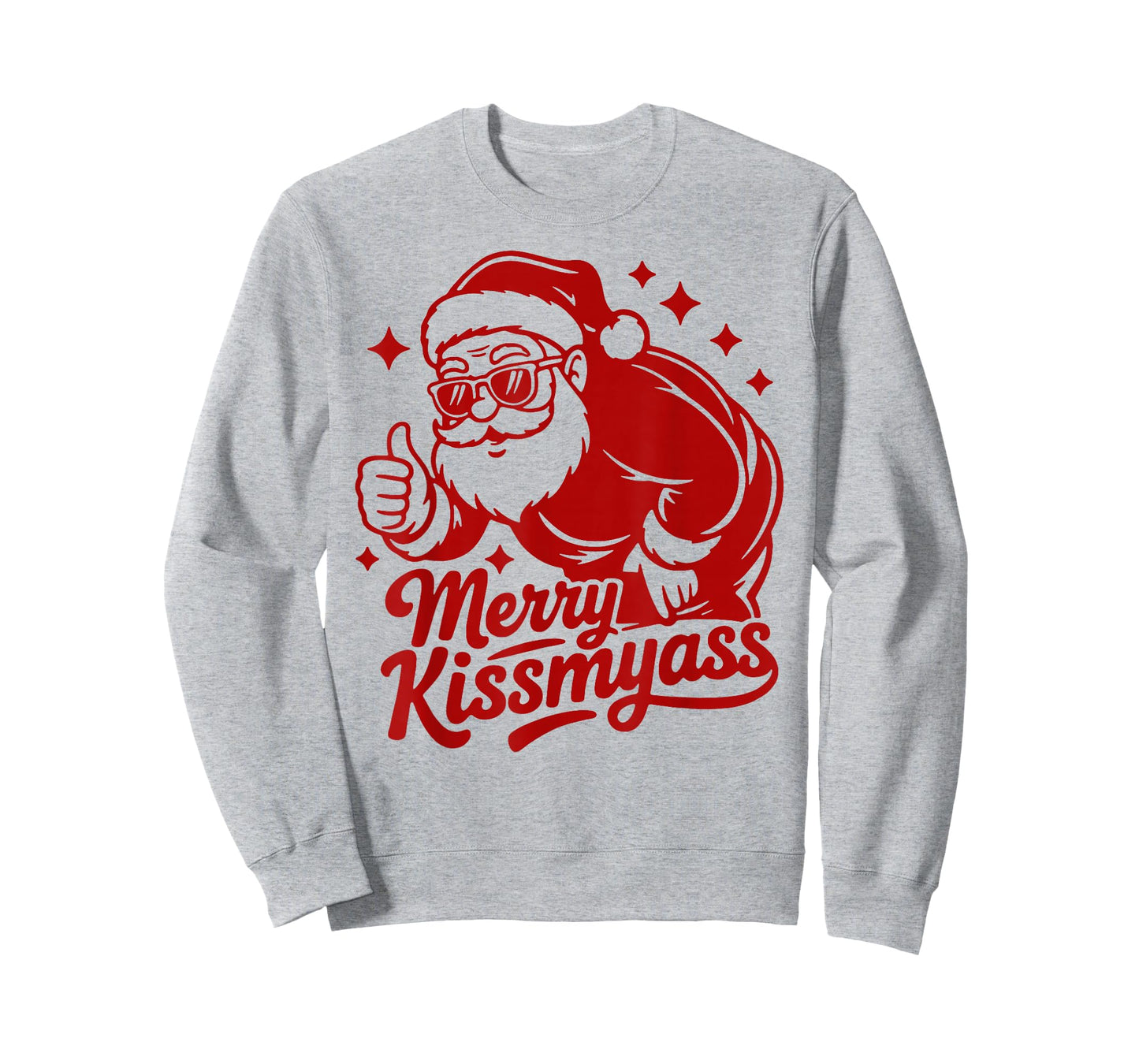 Merry KissMyAss X Xmas Santa Sunglasses Christmas T-Shirt