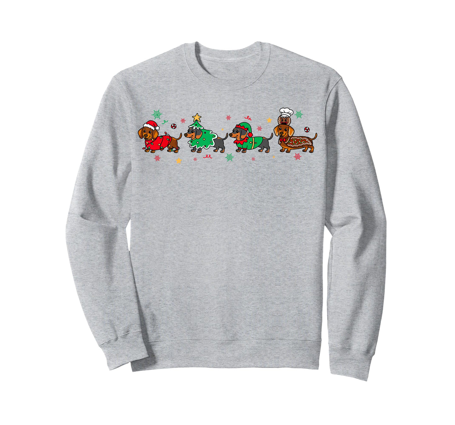 Dachshund Christmas Pajamas for Women Girlfriend Dog Lovers T-Shirt