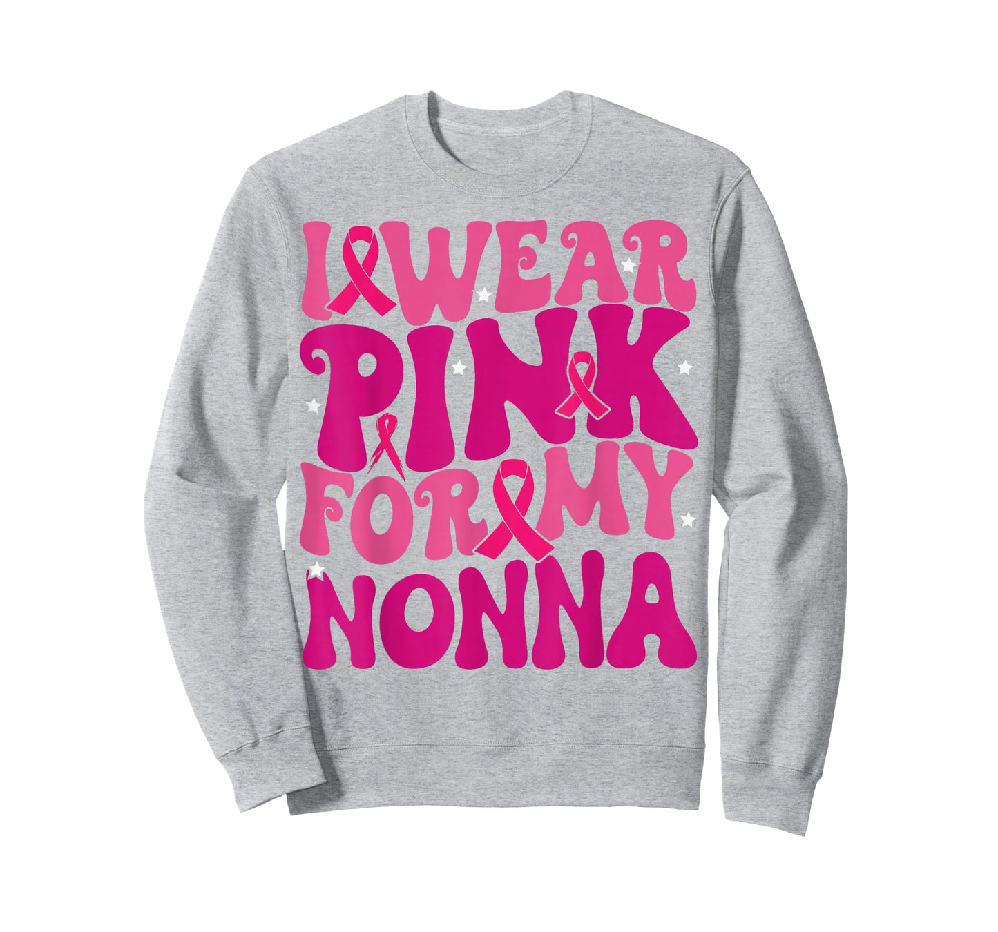 I Wear Pink for My Nonna Breast Cancer Awareness Kids T-Shirt