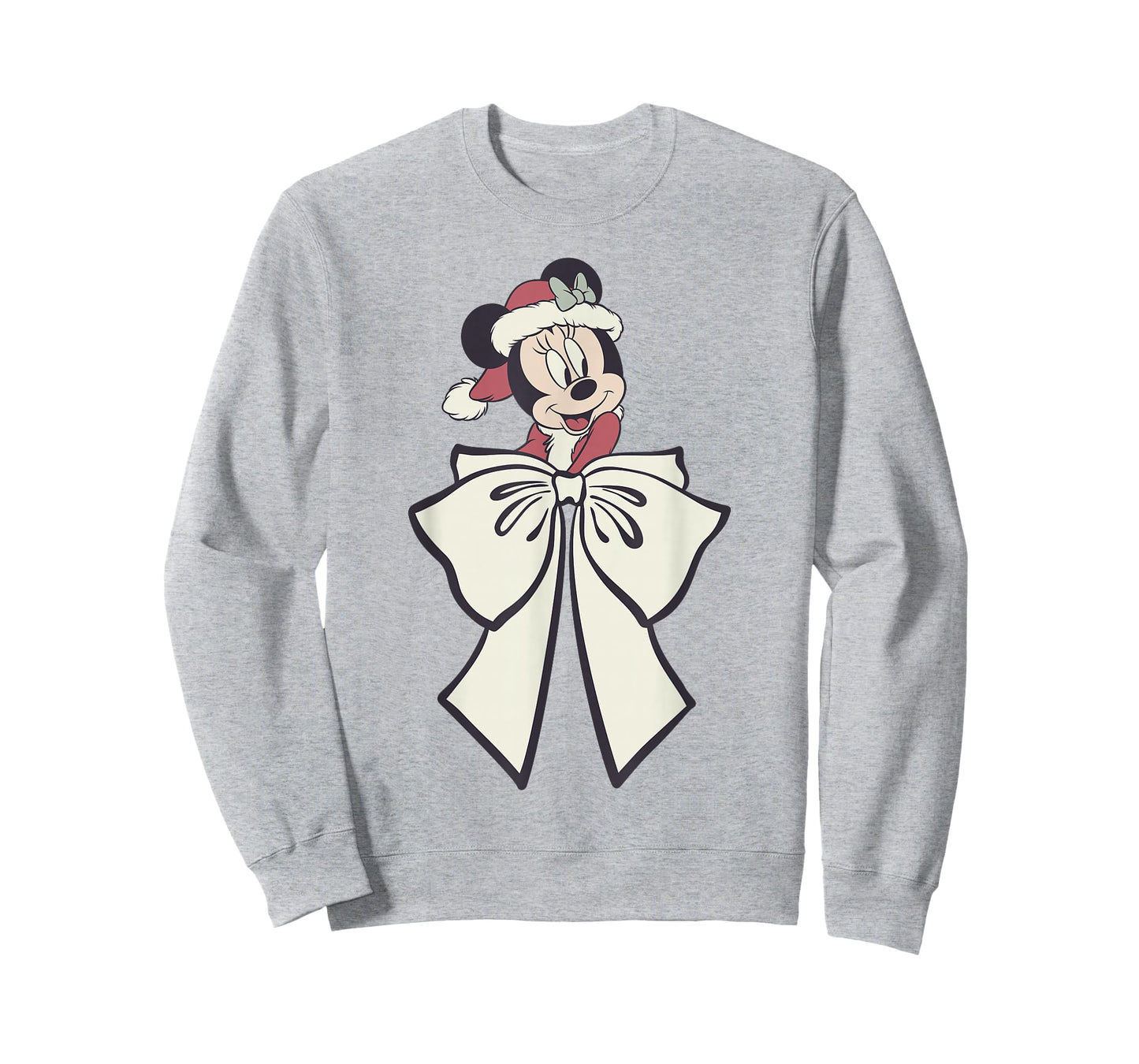 Disney Minnie Mouse Christmas Mrs. Claus Big Bow Portrait T-Shirt