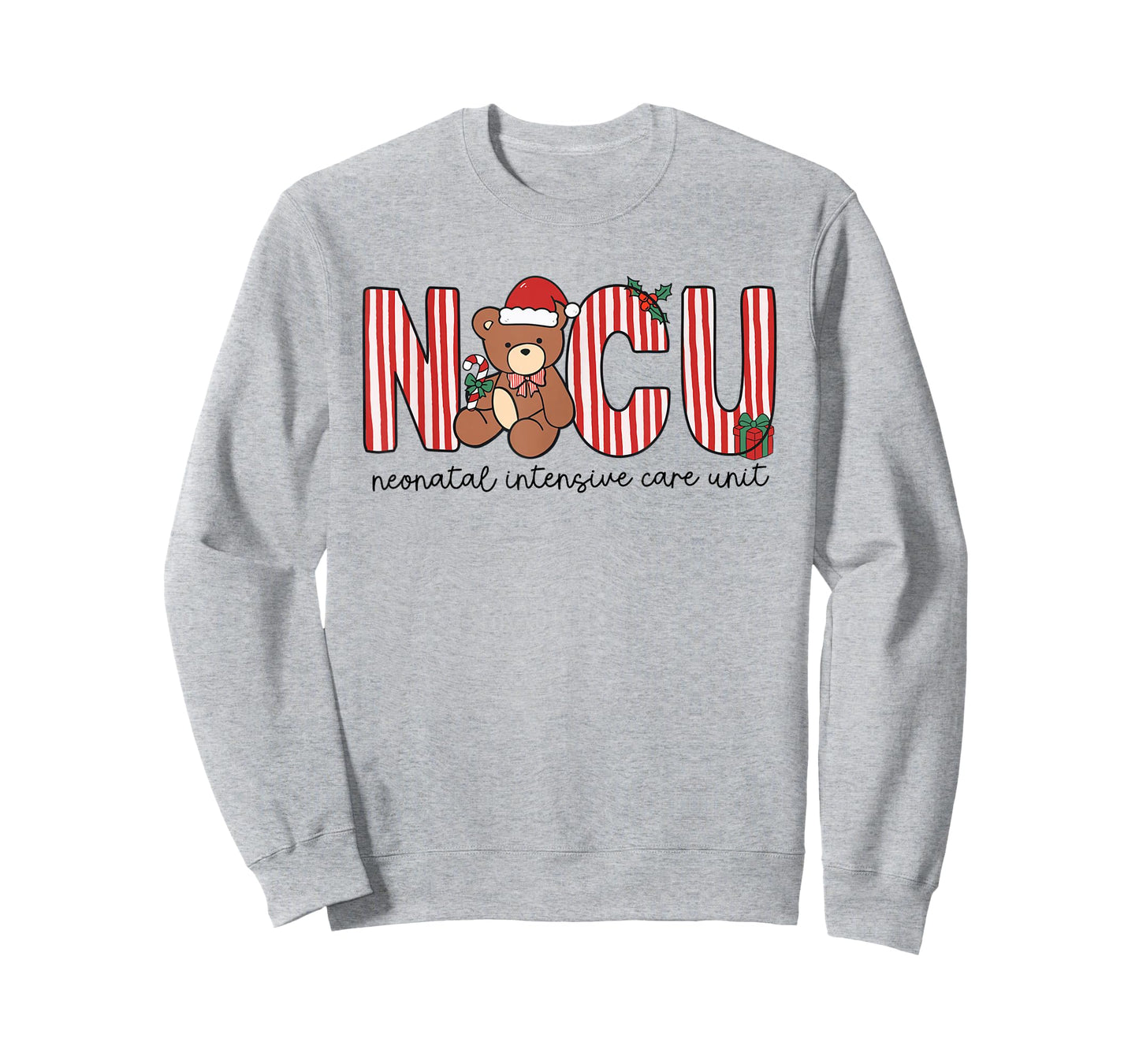 Women NICU Christmas Neonatal Intensive Care Unit Holiday T-Shirt