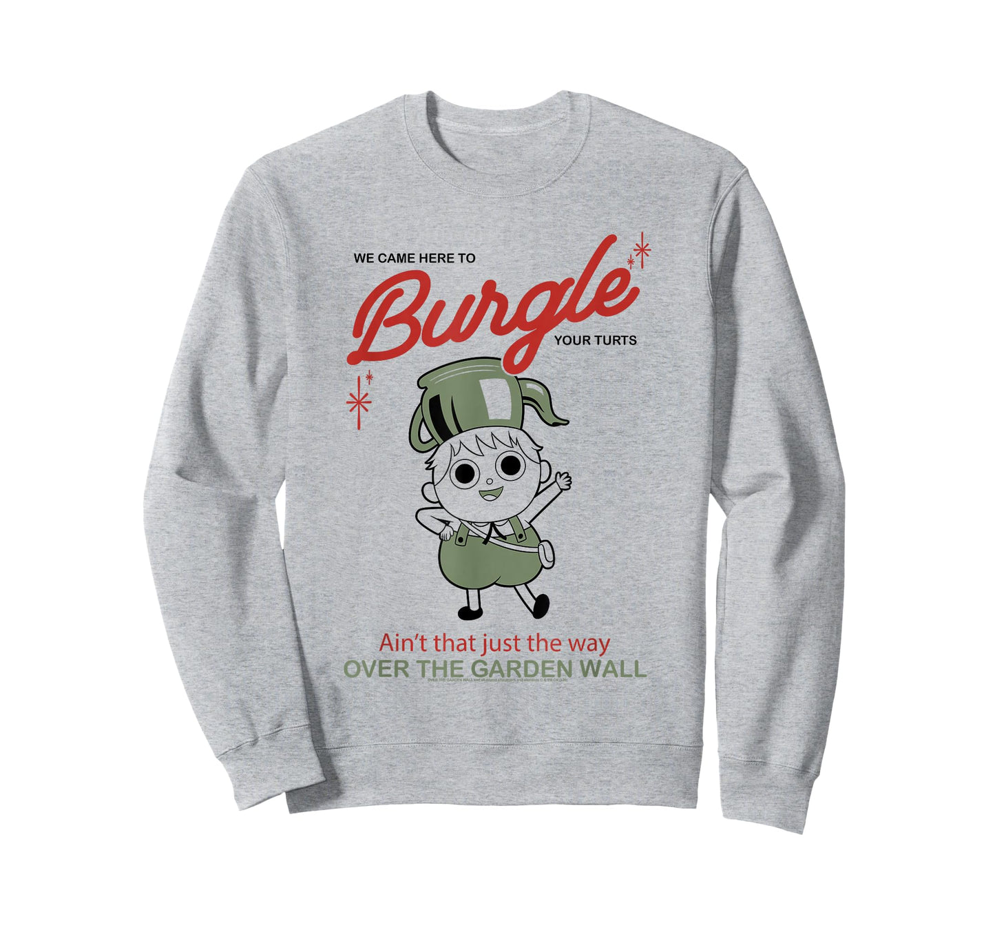 Over The Garden Wall Burgle Your Turts Greg Cute Cartoon T-Shirt