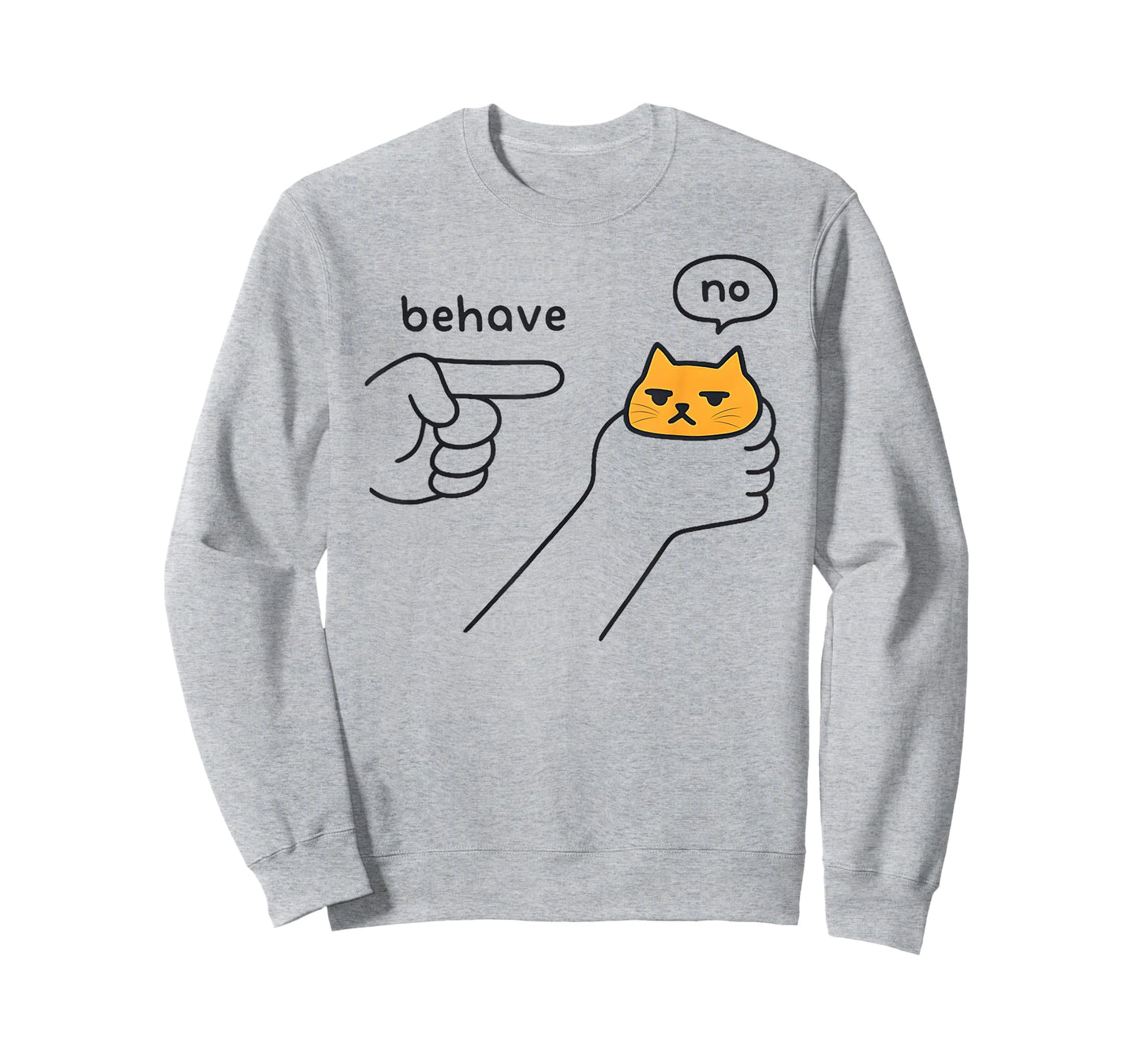 Dishonest Cat Meme Behave No Funny Cat Meme Saying Men Women T-Shirt
