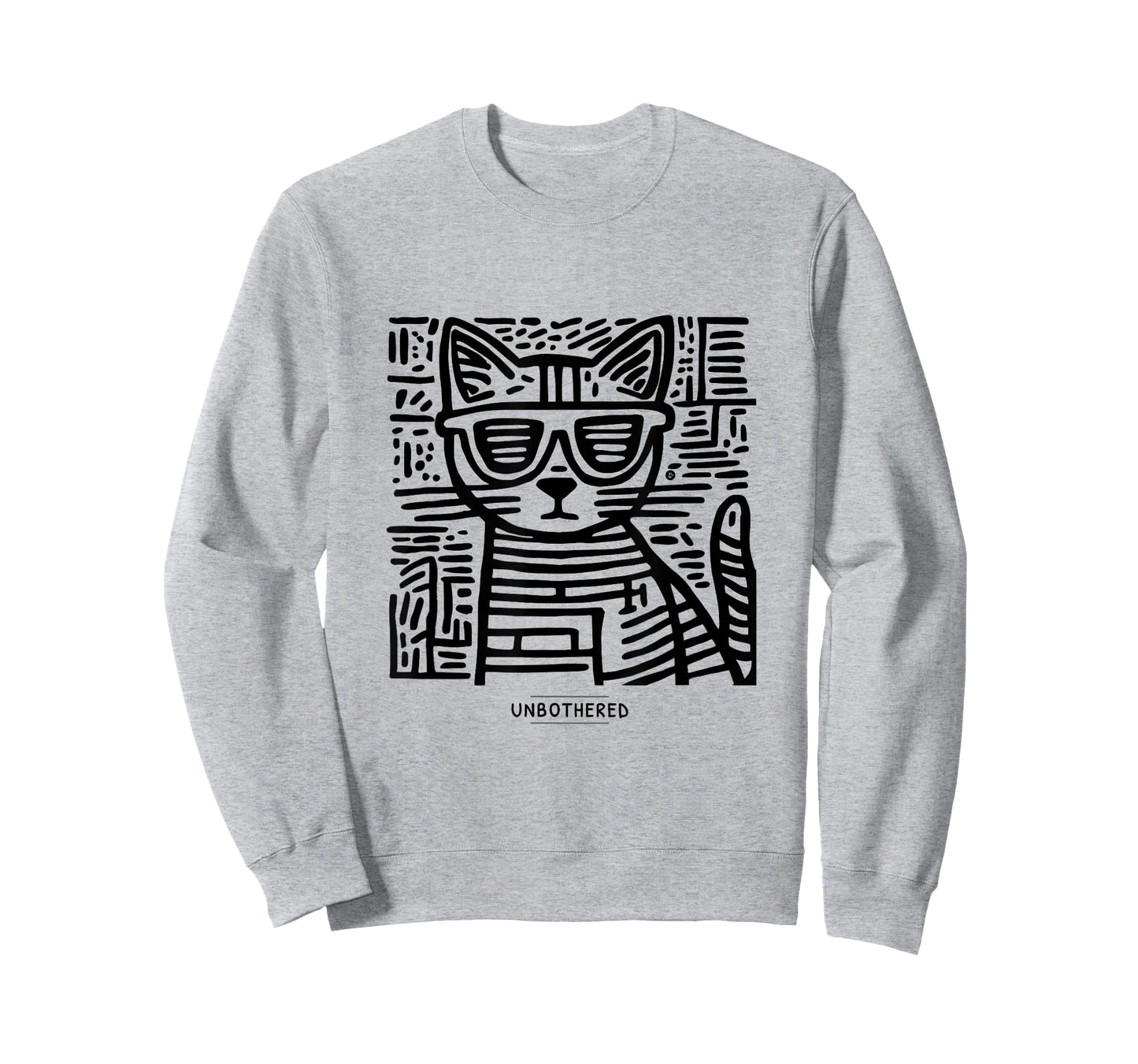 Unbothered Cat Meme Dry Humor Introvert T-Shirt