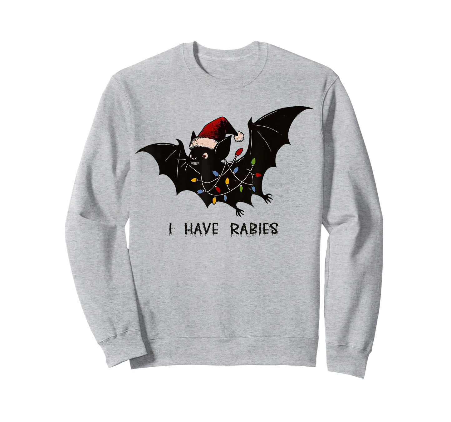 Funny I Have Rabies Christmas Bat Matching Holidays T-Shirt