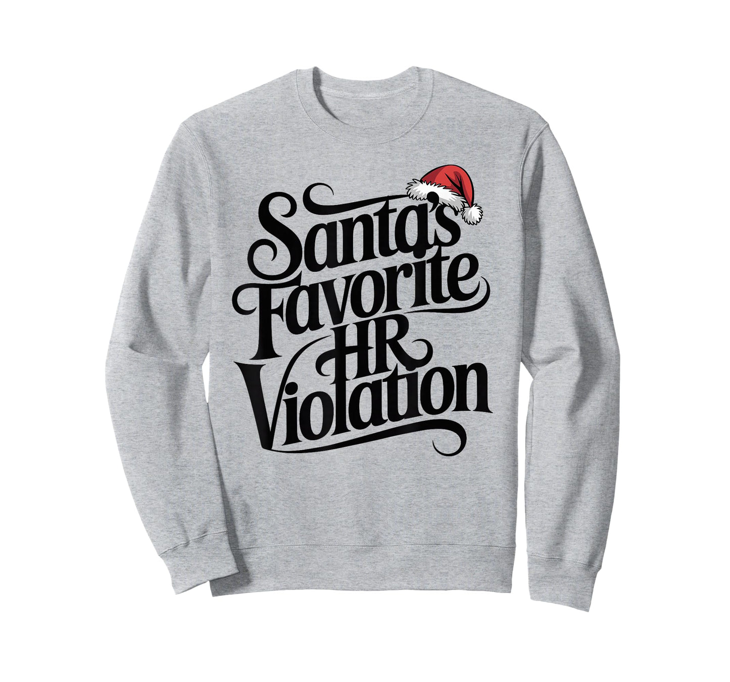 Vintage Sarcastic Retro HR Violation Christmas Office Ironic T-Shirt