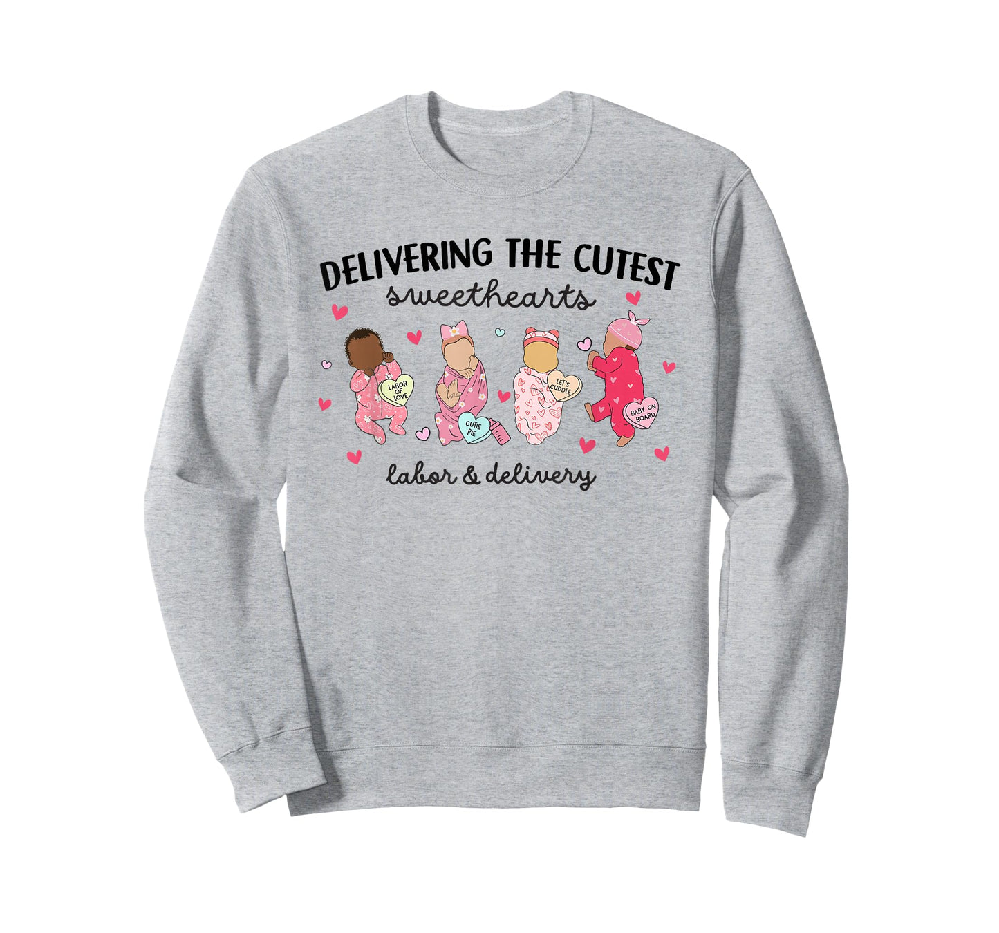 Delivering Sweethearts Valentine Labor and Delivery Nurse T-Shirt