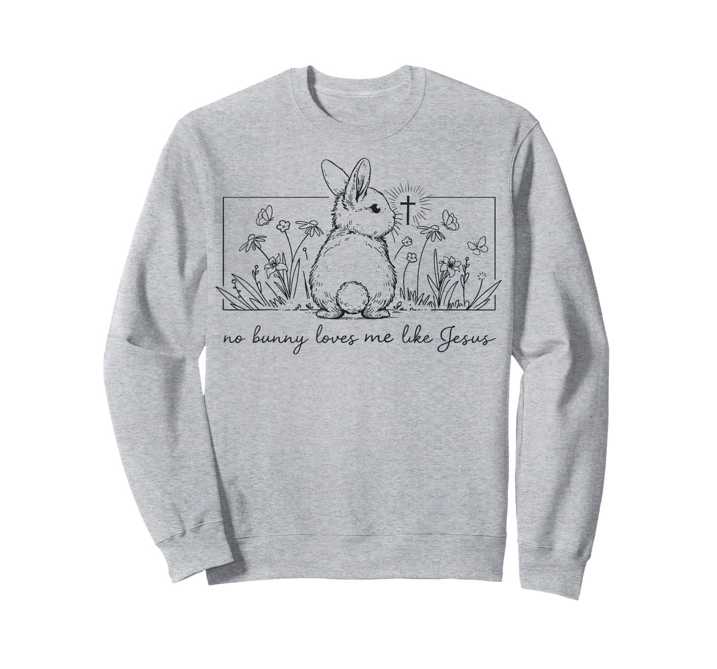 Christian Easter No Bunny Loves Me Like Jesus Faith God T-Shirt
