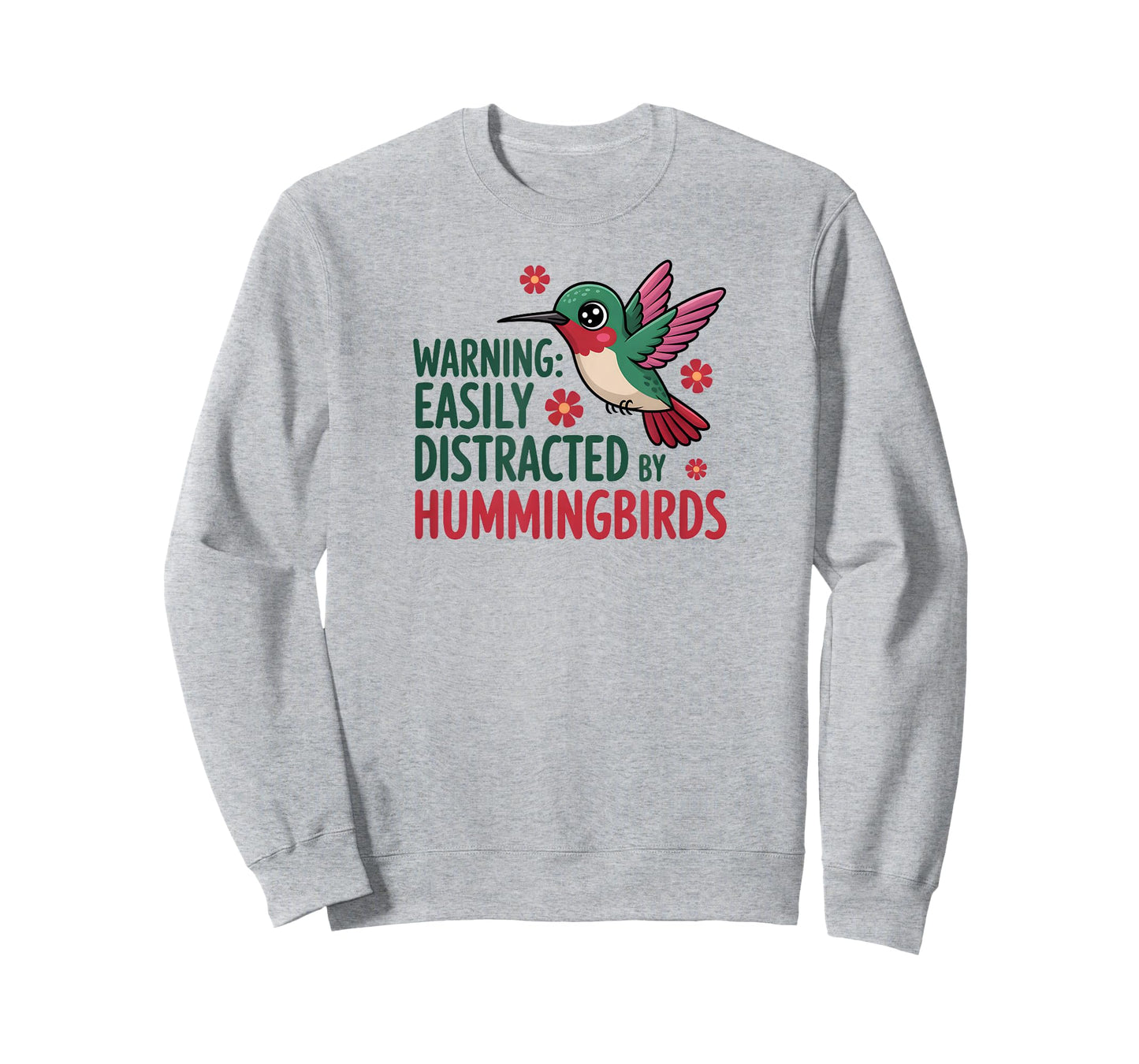 Funny Easily Distracted by Hummingbirds T-Shirt