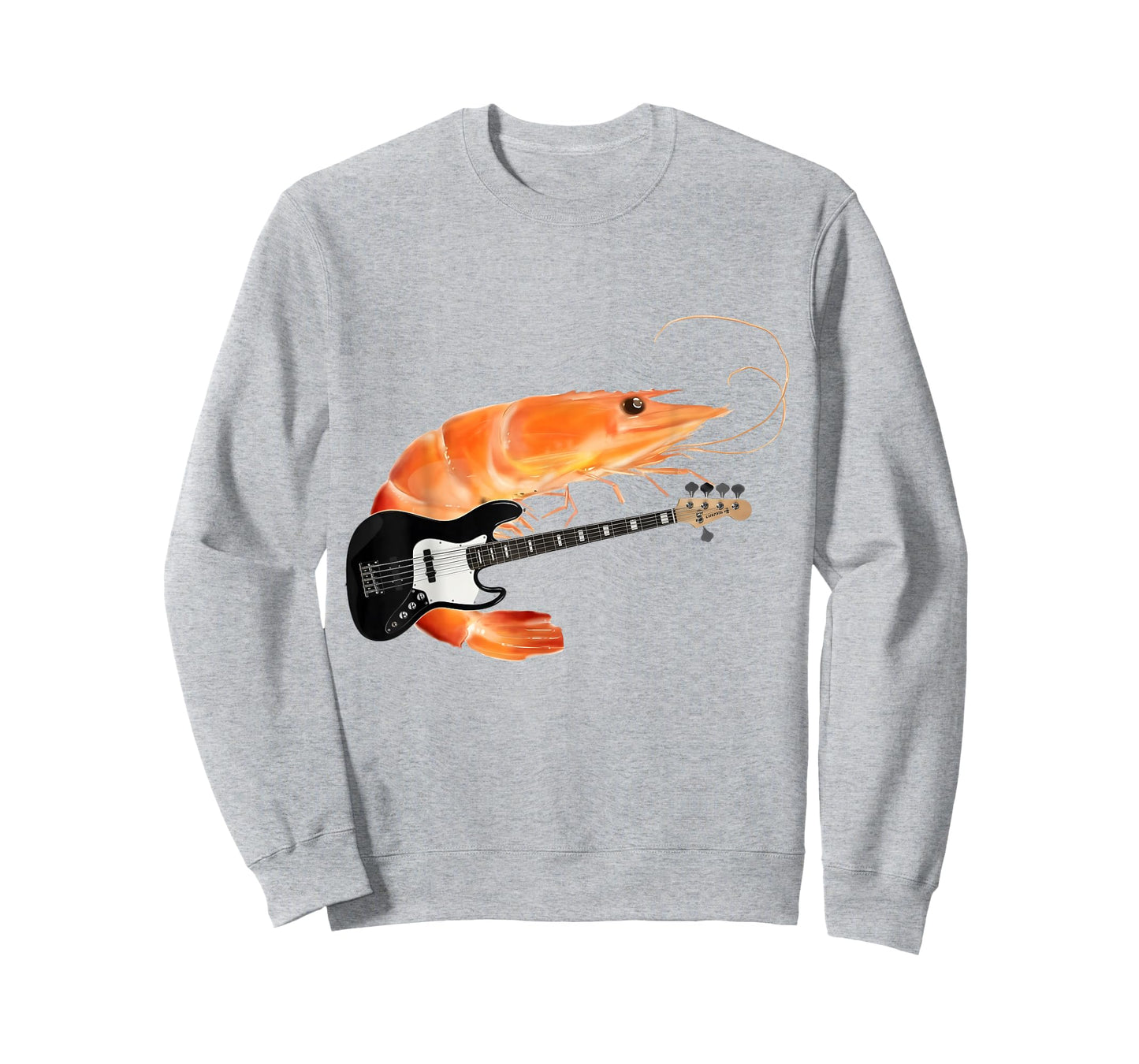 Funny Shrimp Playing Guitar Meme Music Lover Gift Men Women T-Shirt
