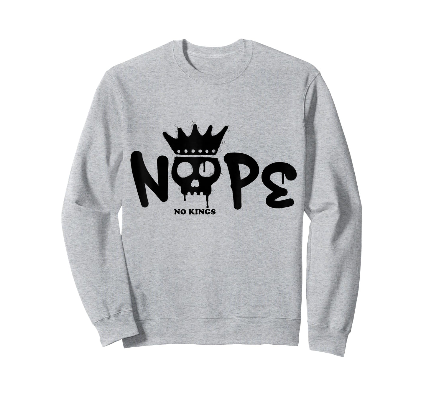 No Kings Day 2025 Protest Sign Skull Nope Men Women Kids T-Shirt