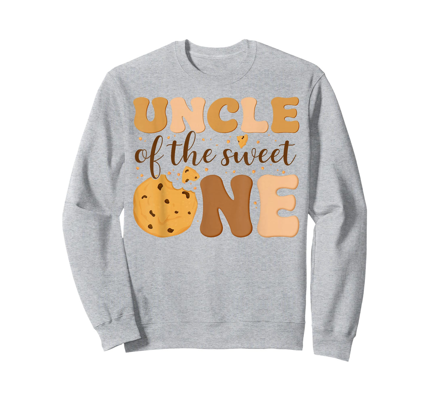 Uncle of The Sweet One Cookies and Milk Birthday Party T-Shirt