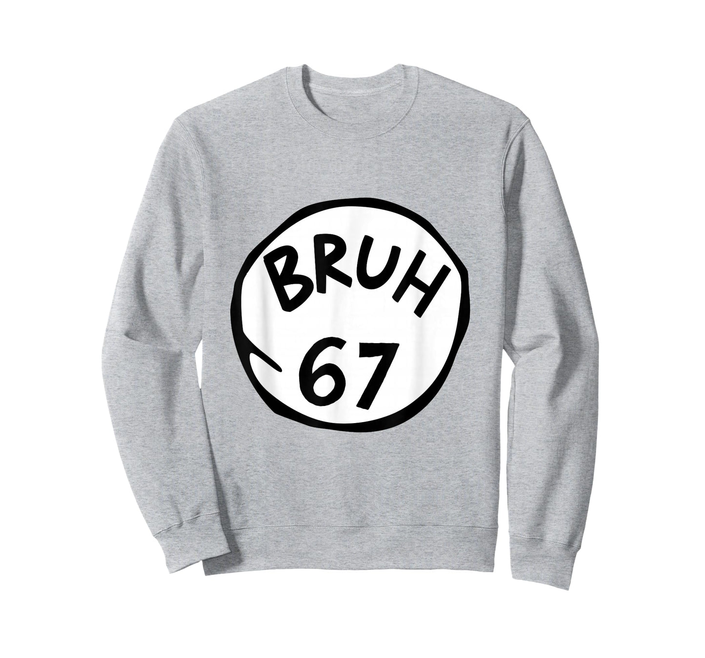 Bruh 67 Meme Funny Number 6 7 Costume Kids Bro Birthday T-Shirt