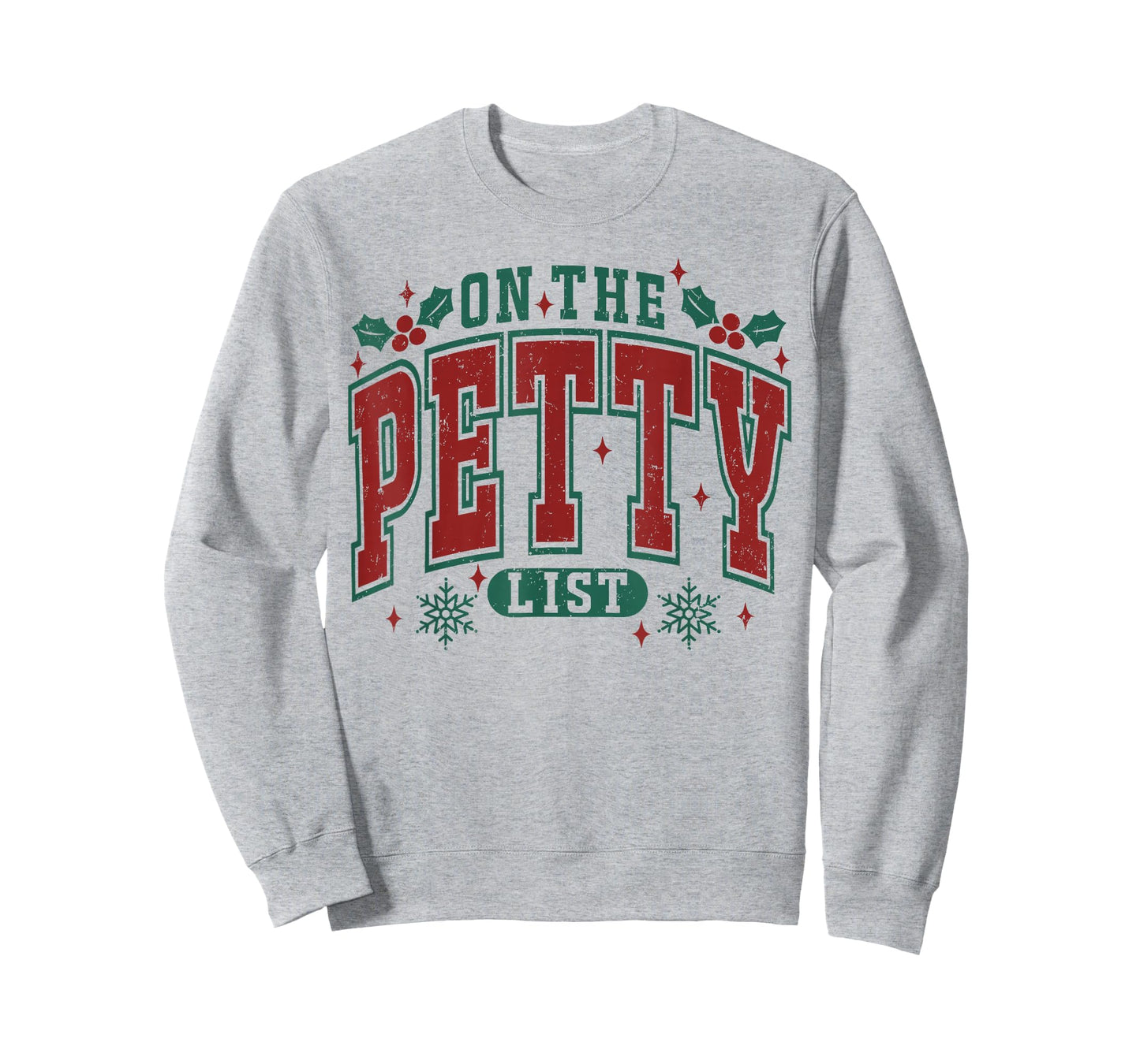 On The Petty List Funny Christmas Retro Holiday Humor T-Shirt