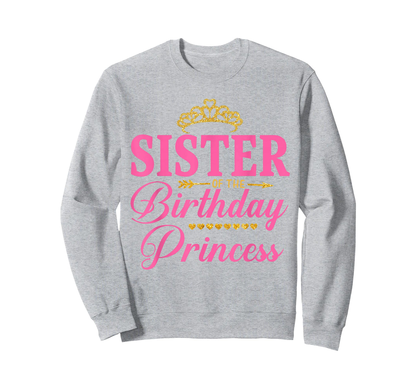 Sister of The Birthday Princess Girl Party Matching Family T-Shirt