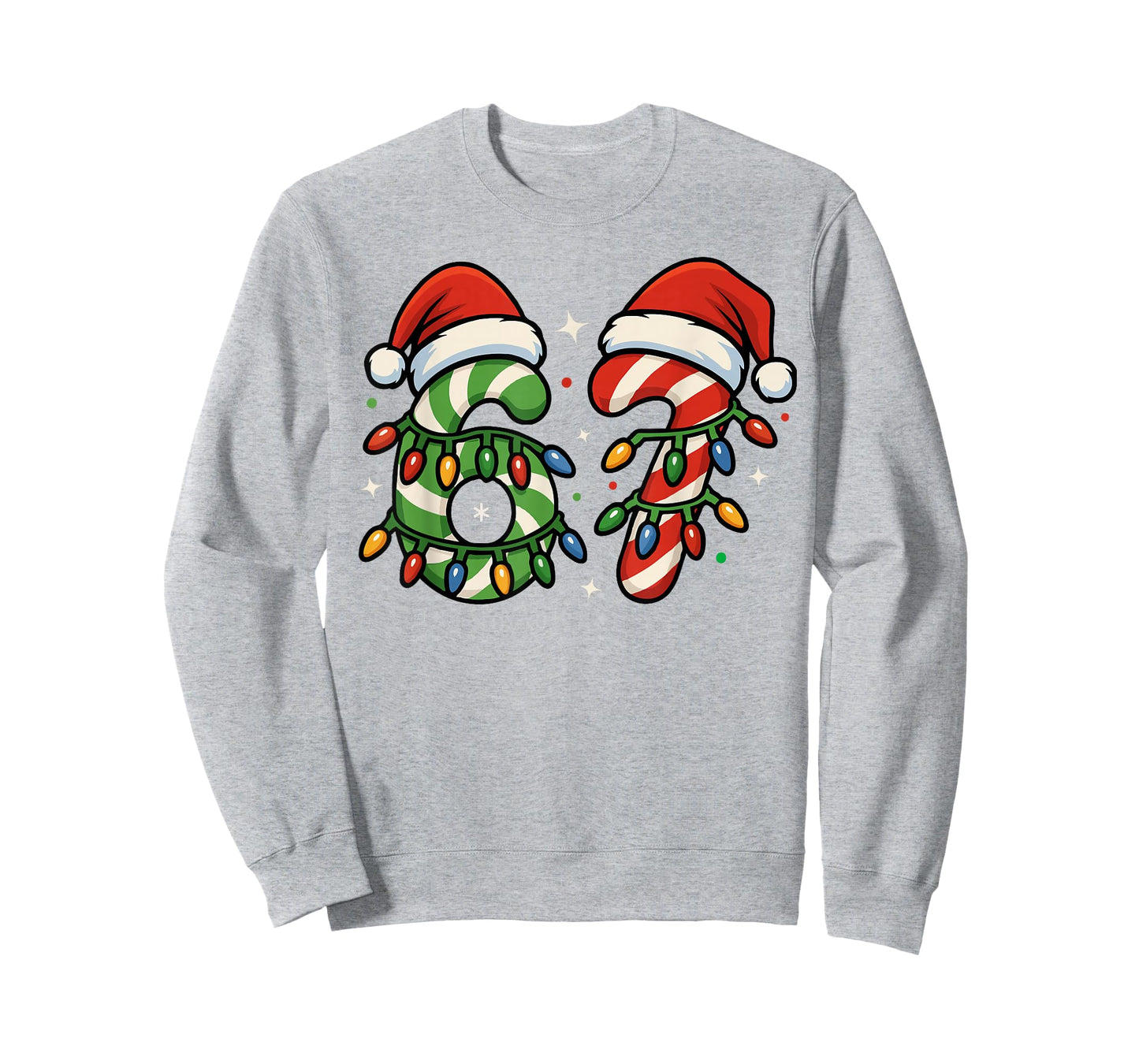 Six Seven Christmas Meme Matching 6 7 Kids Men Funny Holiday T-Shirt