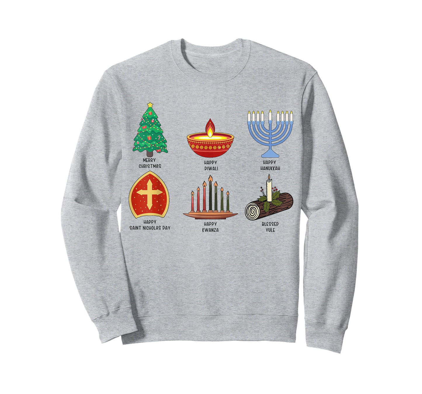Happy Holidays Around The World Multicultural Celebration T-Shirt